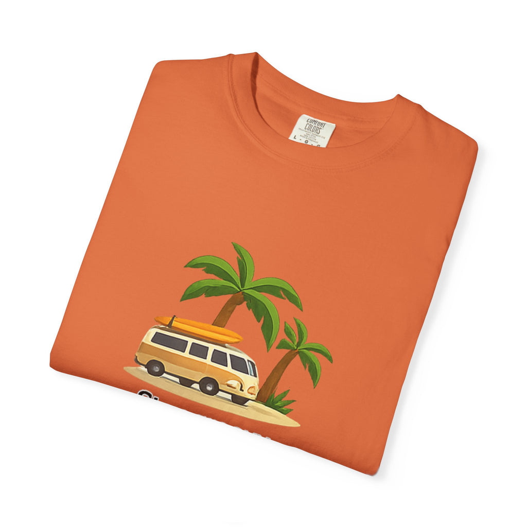 Vintage Surf Van T-Shirt – "Stay Groovy" Retro Beach Tee