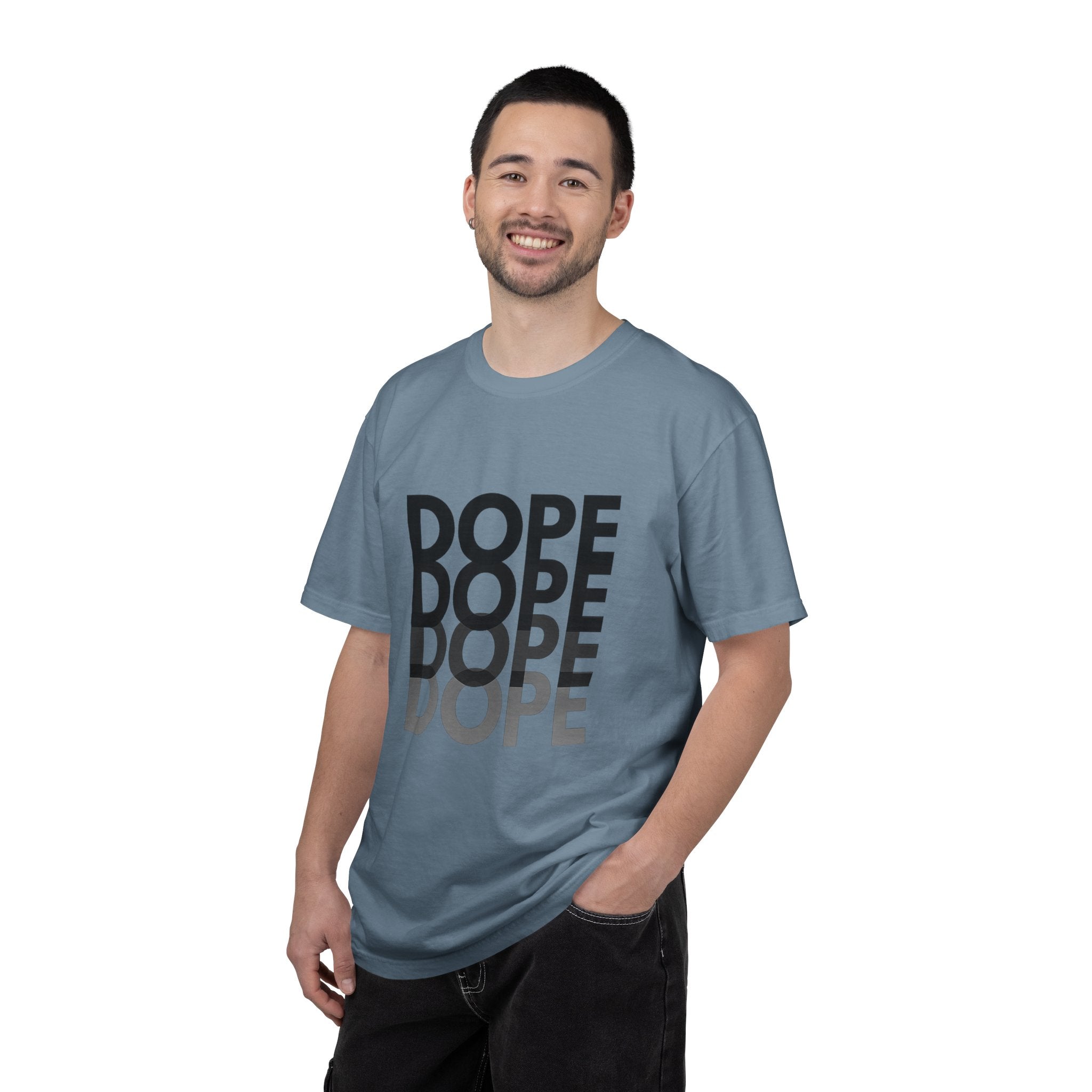 Dope Repeat Graphic T-Shirt — Retro Stacked Typography Tee