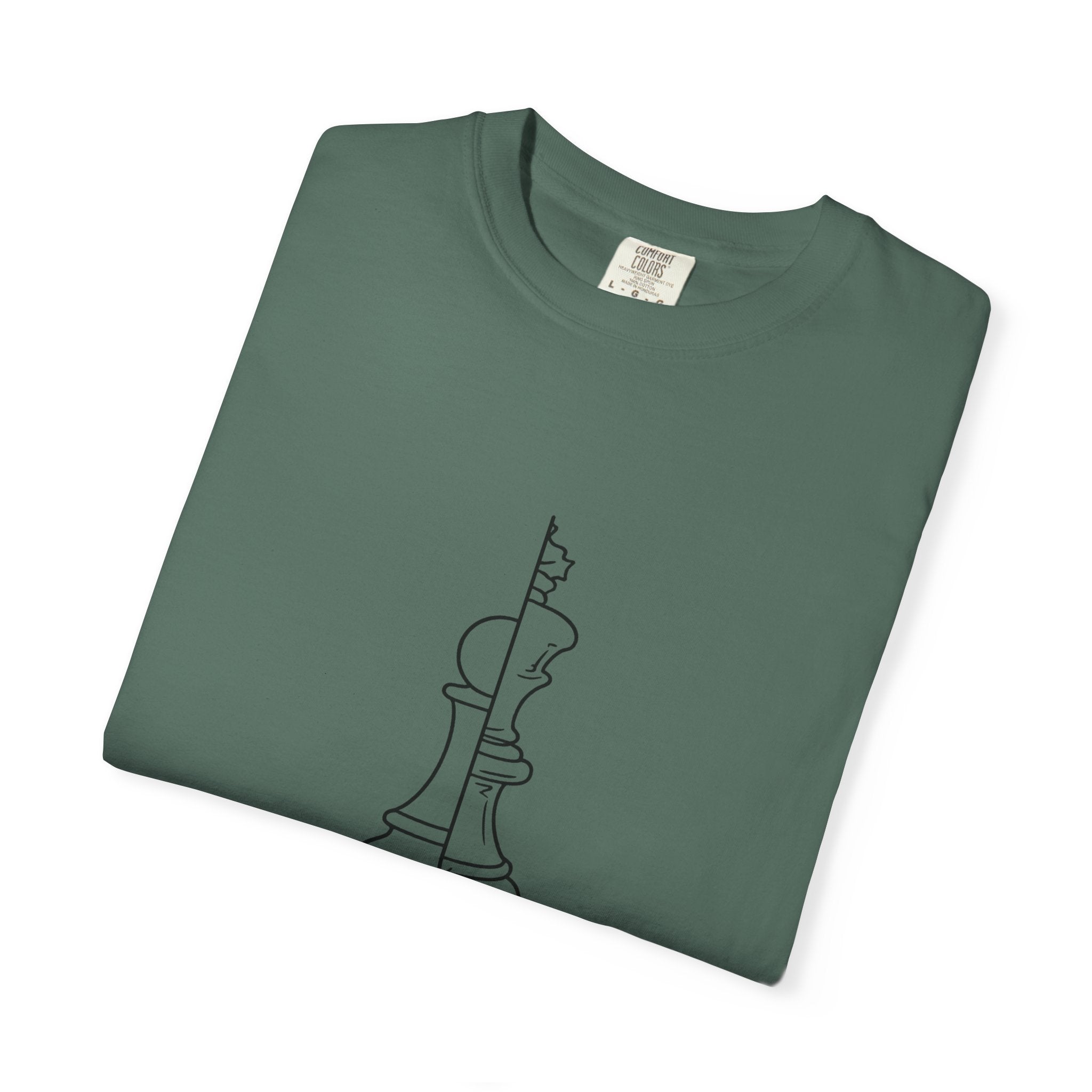 Chess Pawn to King T-Shirt — "Impassible" Minimalist Line Art Tee