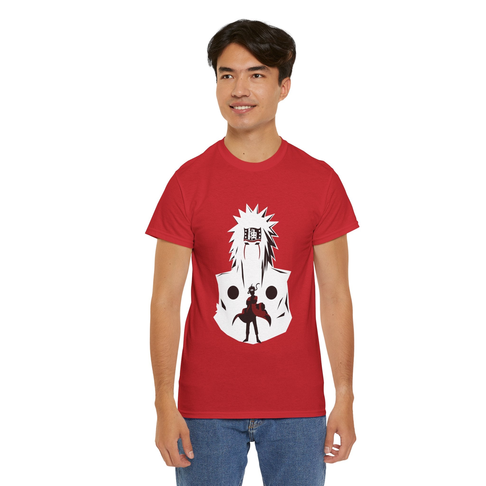 Anime Shadow Warrior T-Shirt — Silhouette Battle Graphic Tee