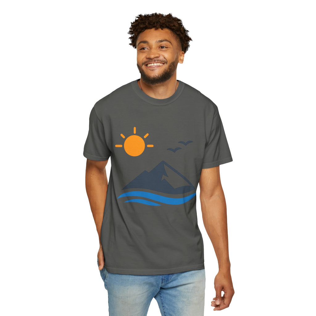 Mountain Sunrise T-Shirt — Scenic Outdoor Graphic Tee
