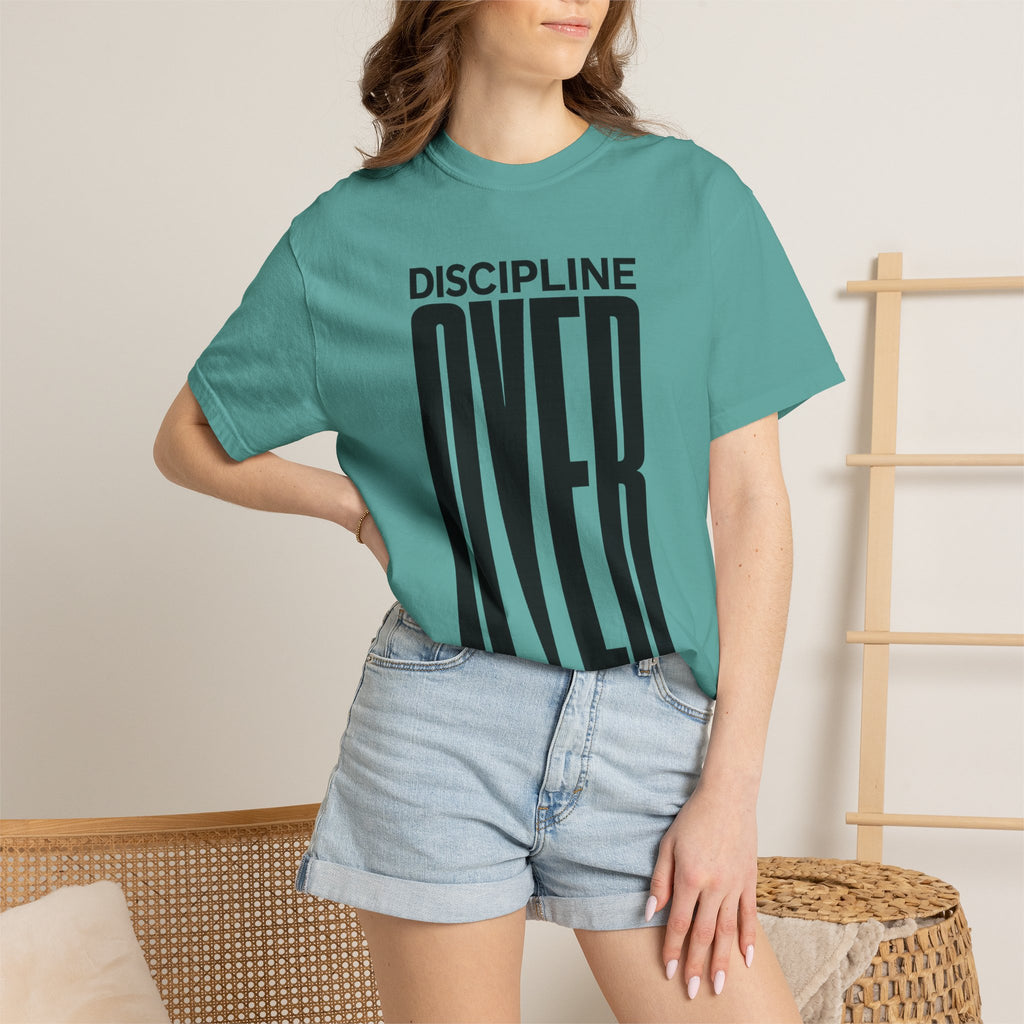 Discipline Over Motivation T-Shirt — Motivational Fitness Tee