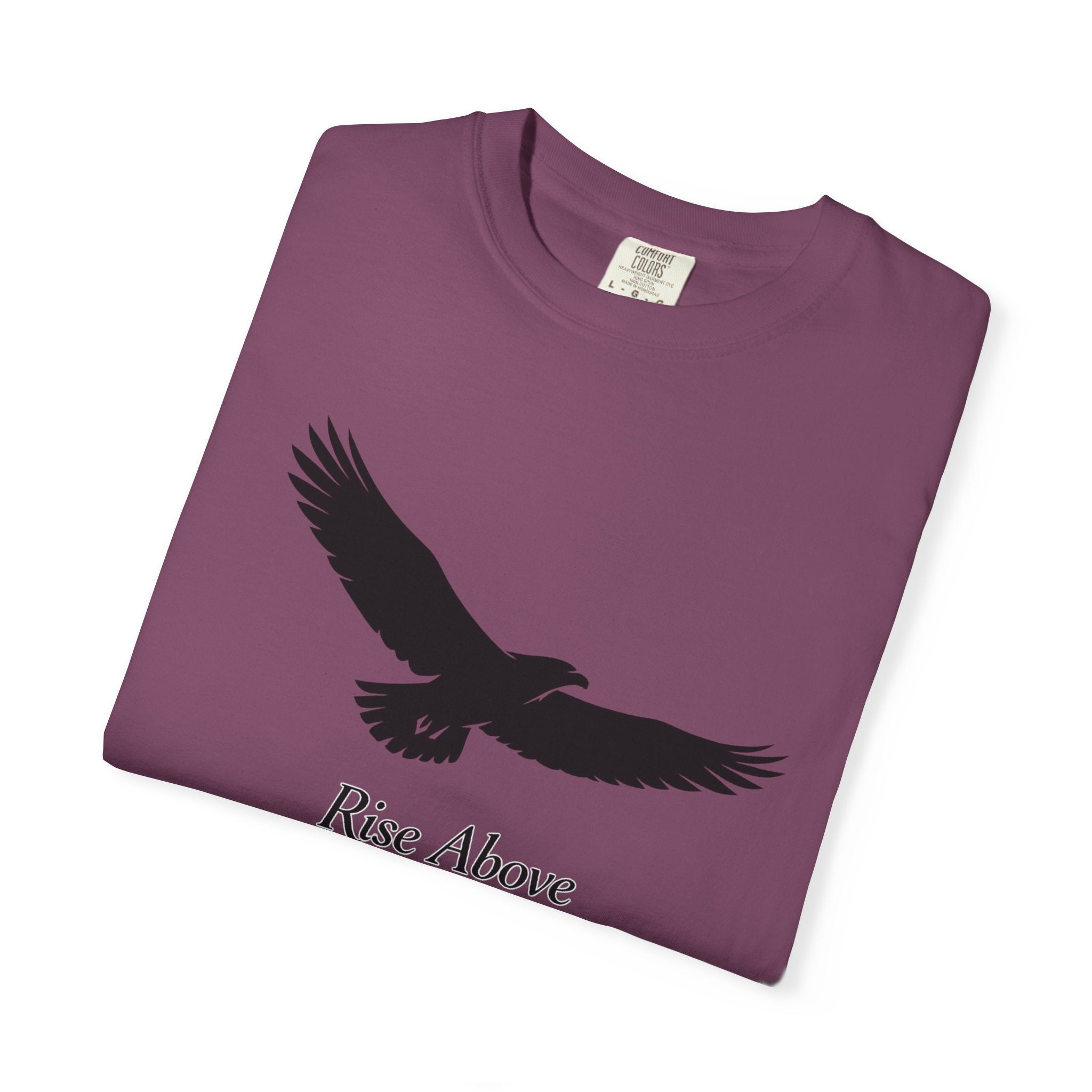 Rise Above Eagle T-Shirt — Inspirational Eagle Graphic Tee
