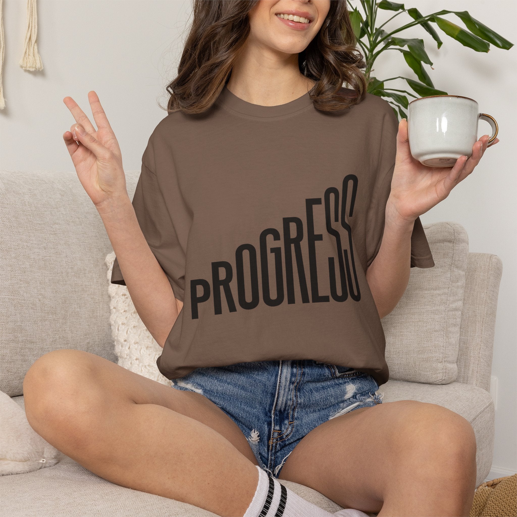 Progress Graphic T-Shirt — Modern Motivational Tee
