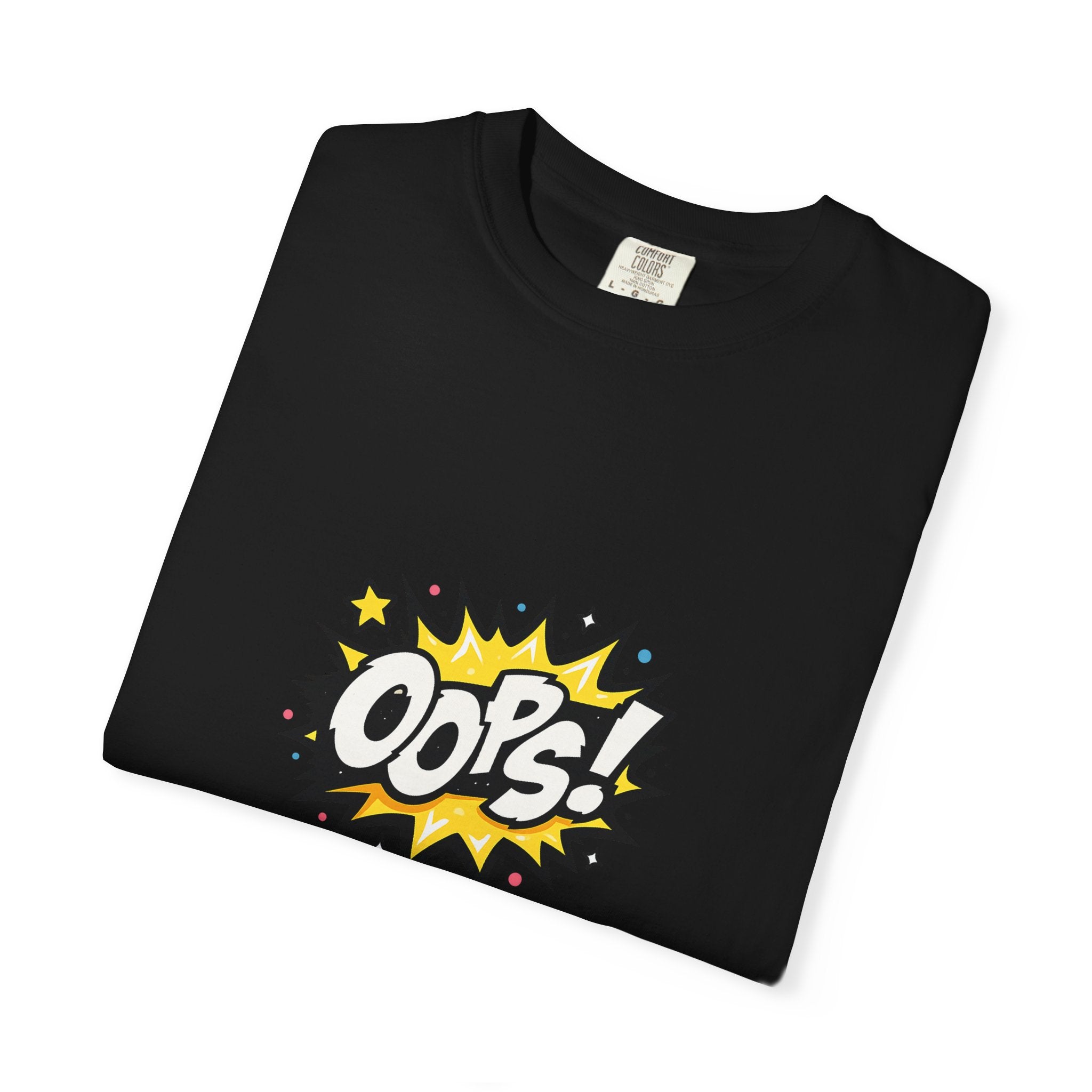Oops! Comic Graphic T-Shirt — Retro Pop Art Tee