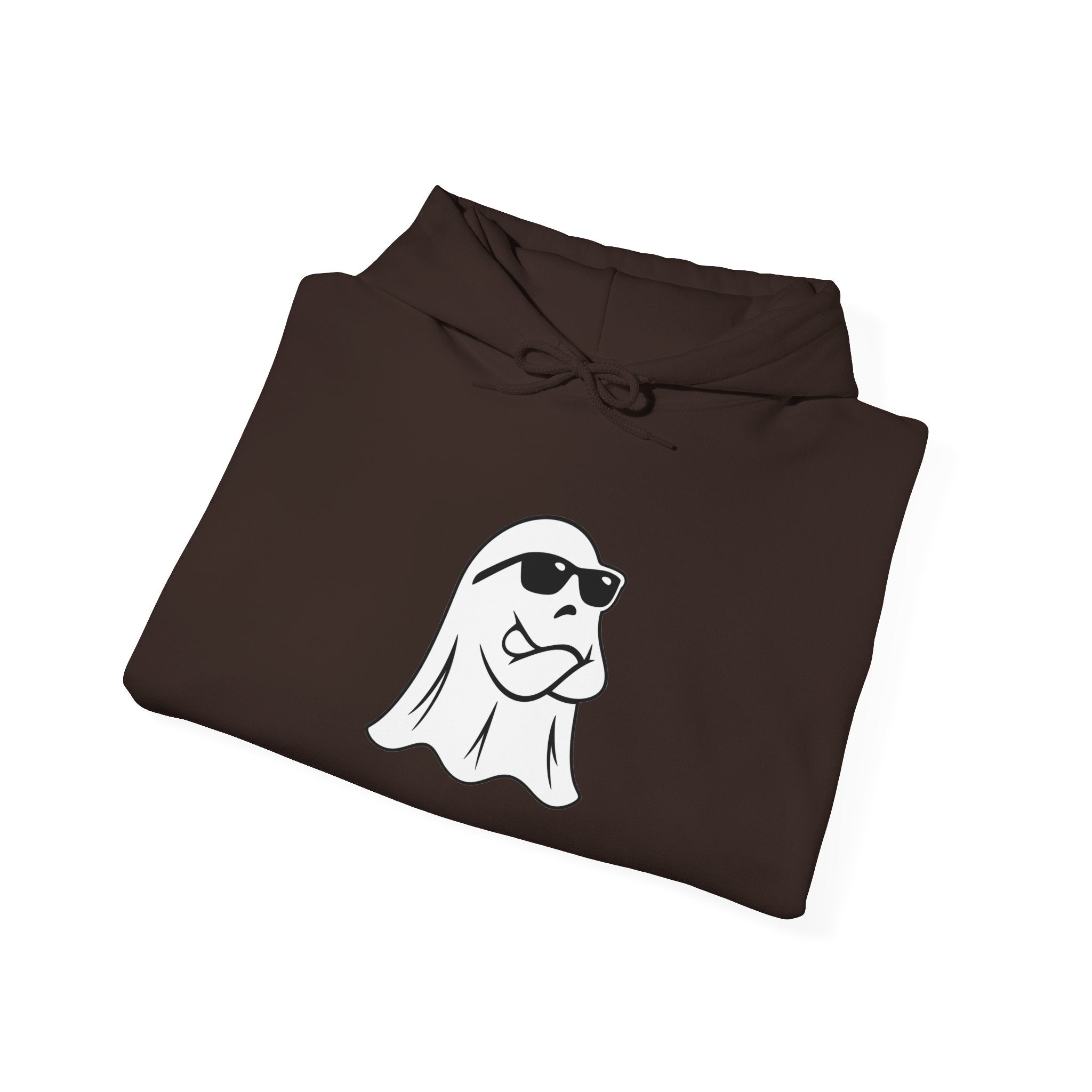 Cool Sunglasses Ghost Hoodie — Cute Minimalist Halloween Pullover