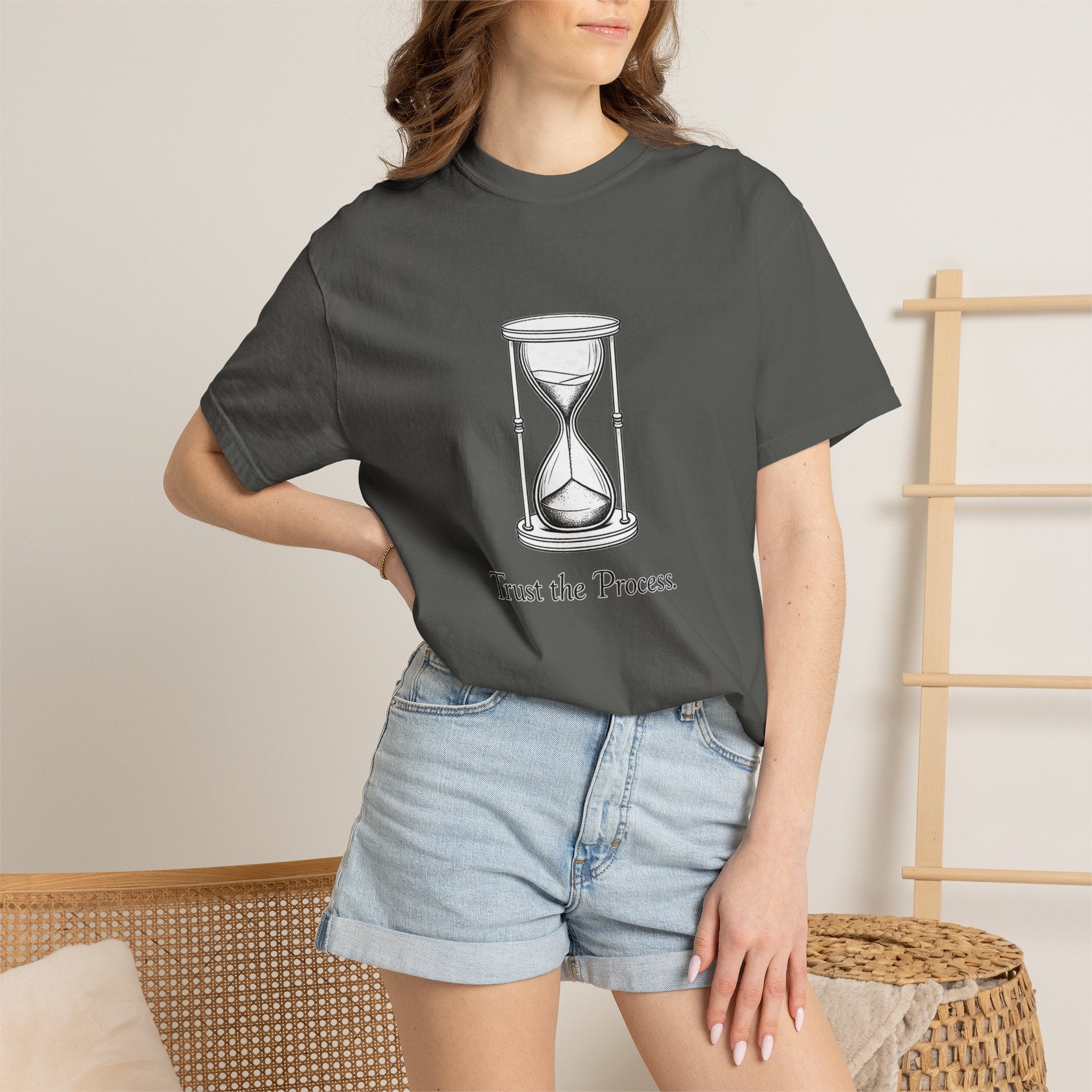 Trust the Process T-Shirt — Hourglass Graphic Inspirational Tee