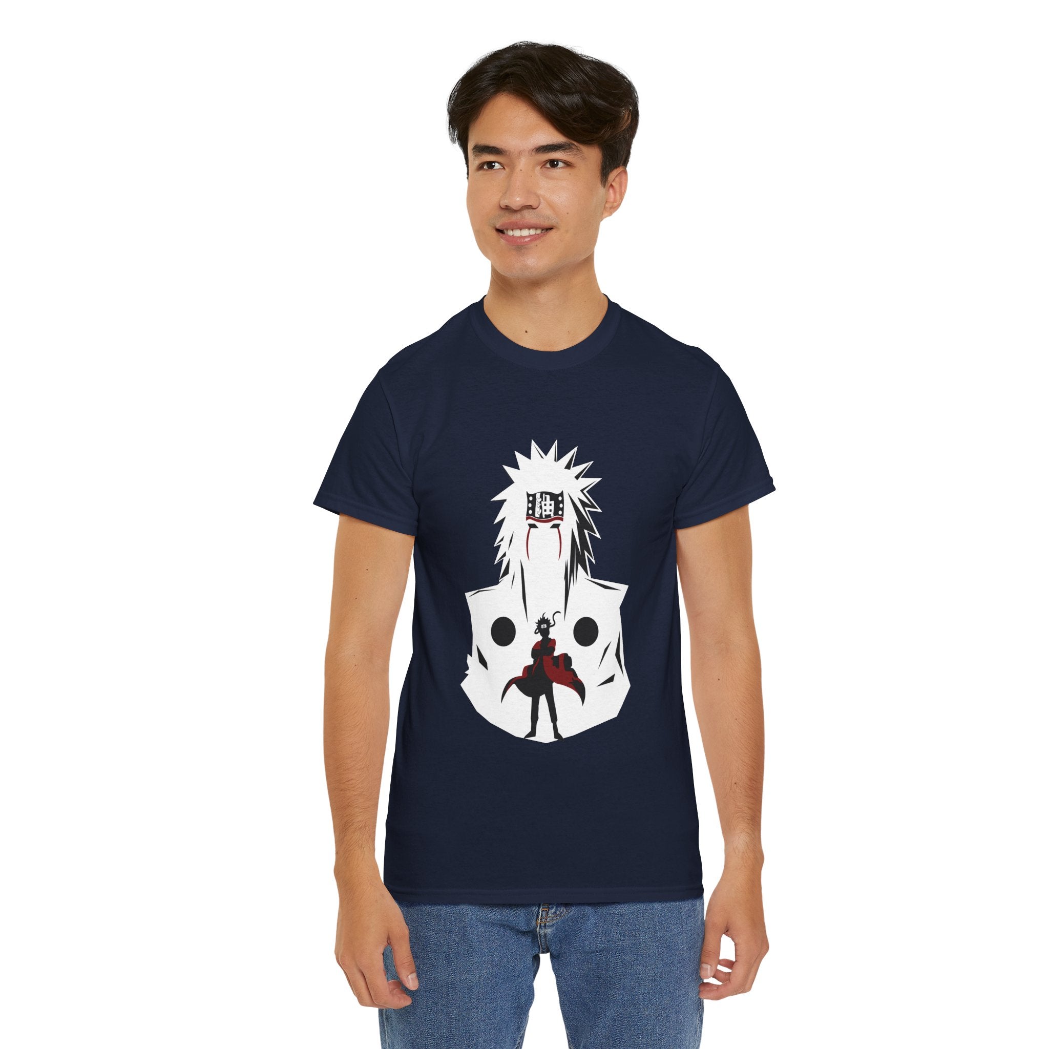 Anime Shadow Warrior T-Shirt — Silhouette Battle Graphic Tee