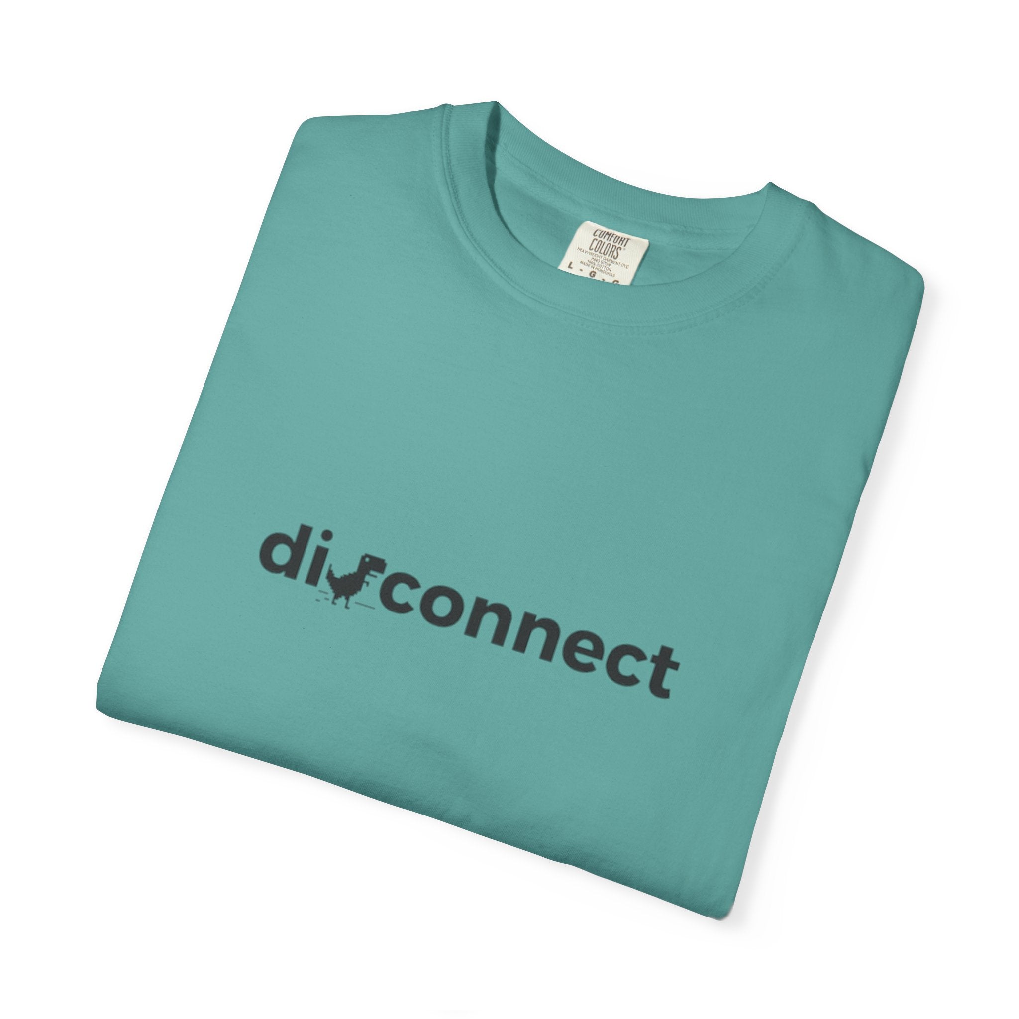 Disconnect Graphic T-Shirt — Minimalist Tech Logo Tee