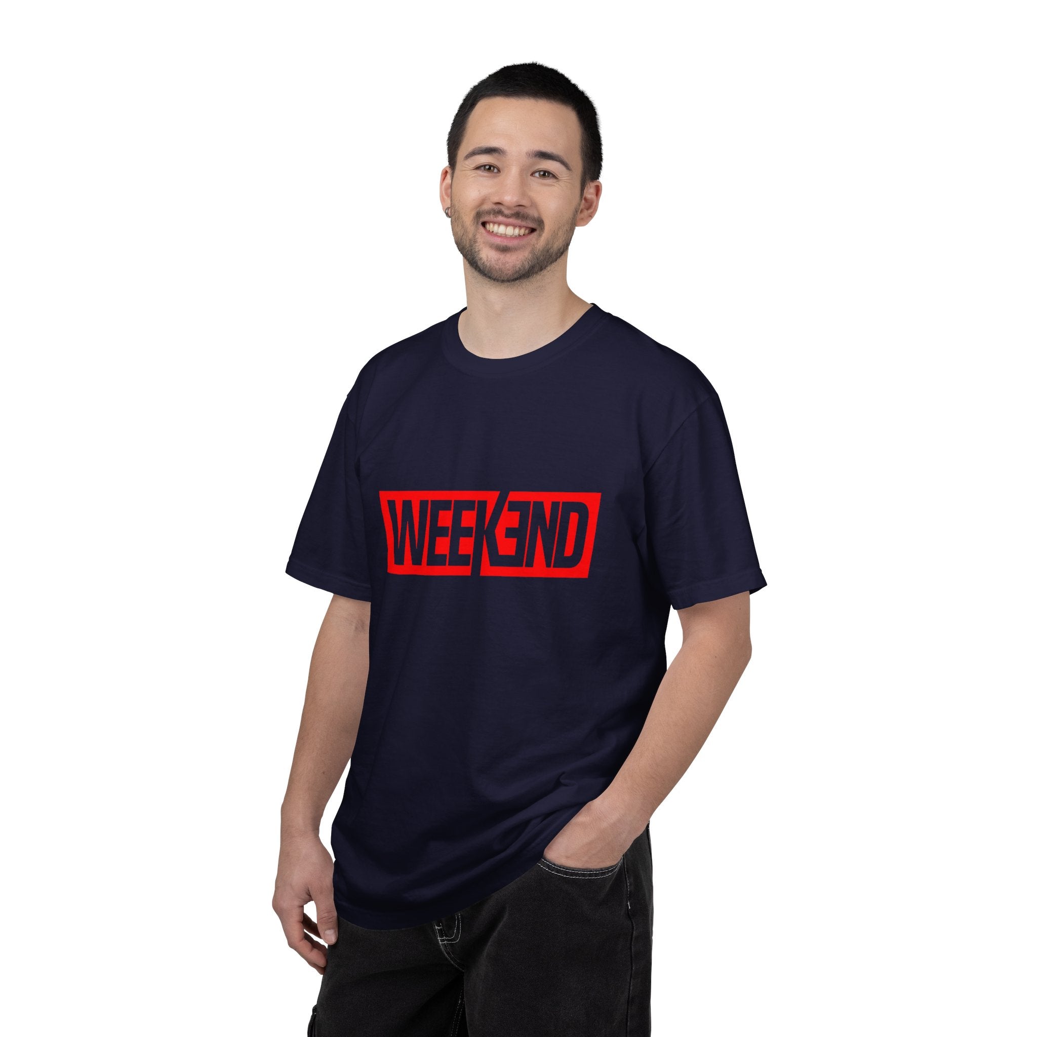 Weekend Box Logo T-Shirt — Retro Red Graphic Tee
