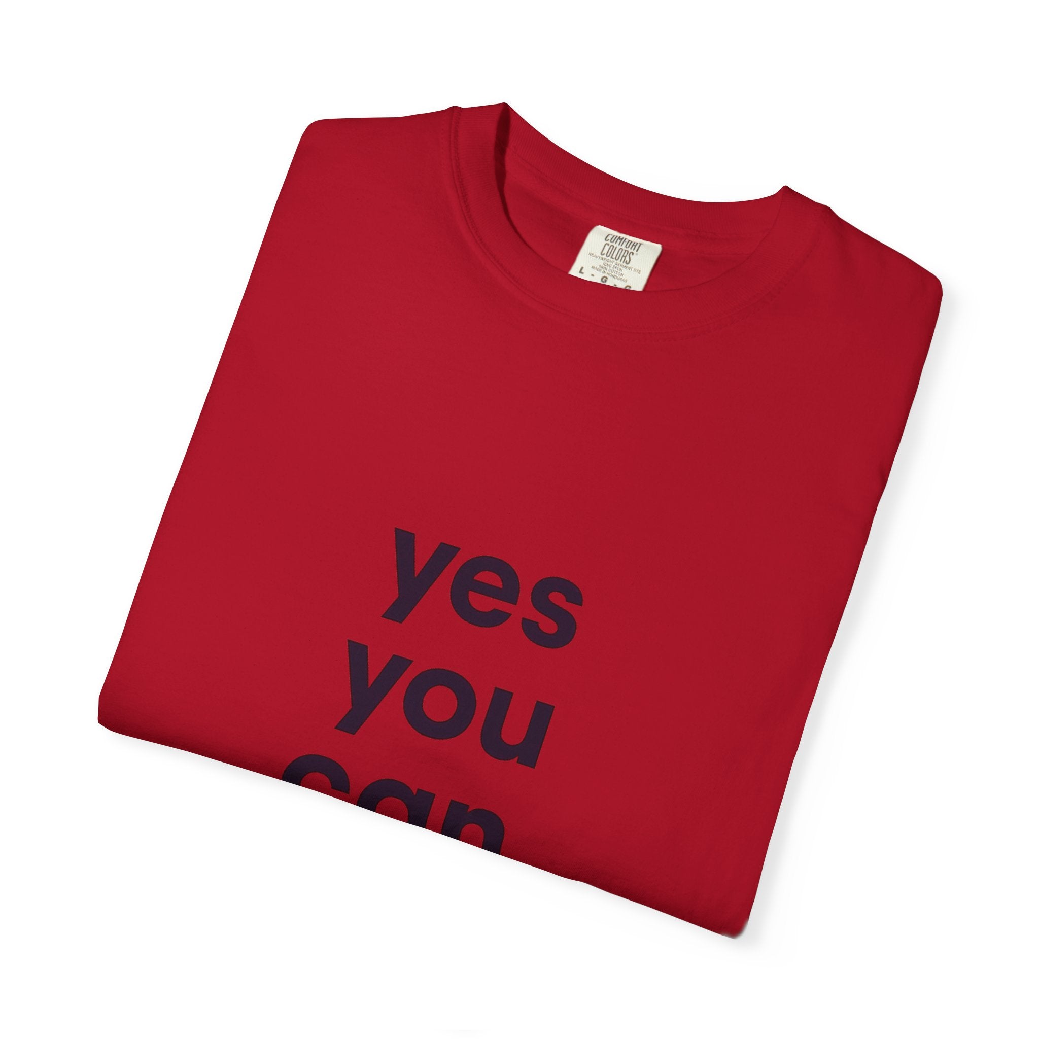 Yes You Can T-Shirt — Minimal Motivational Tee