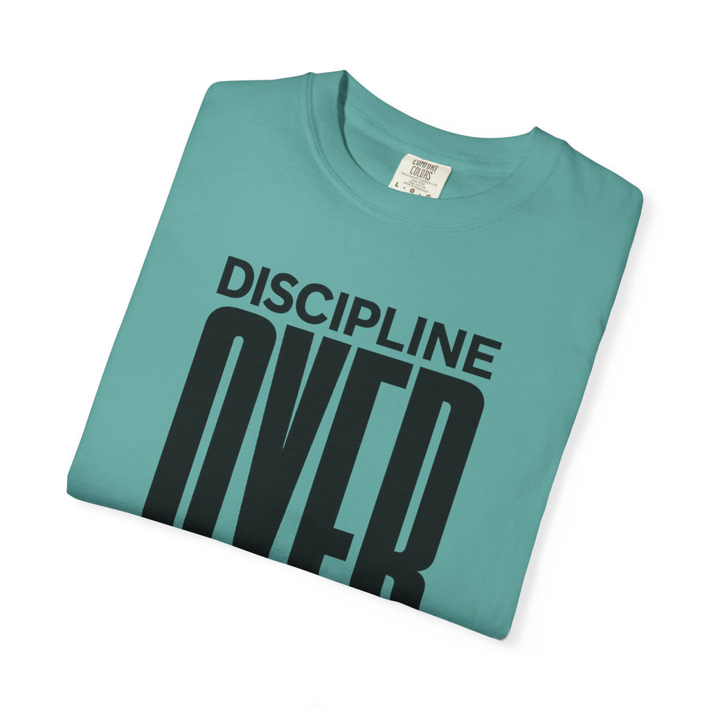 Discipline Over Motivation T-Shirt — Motivational Fitness Tee