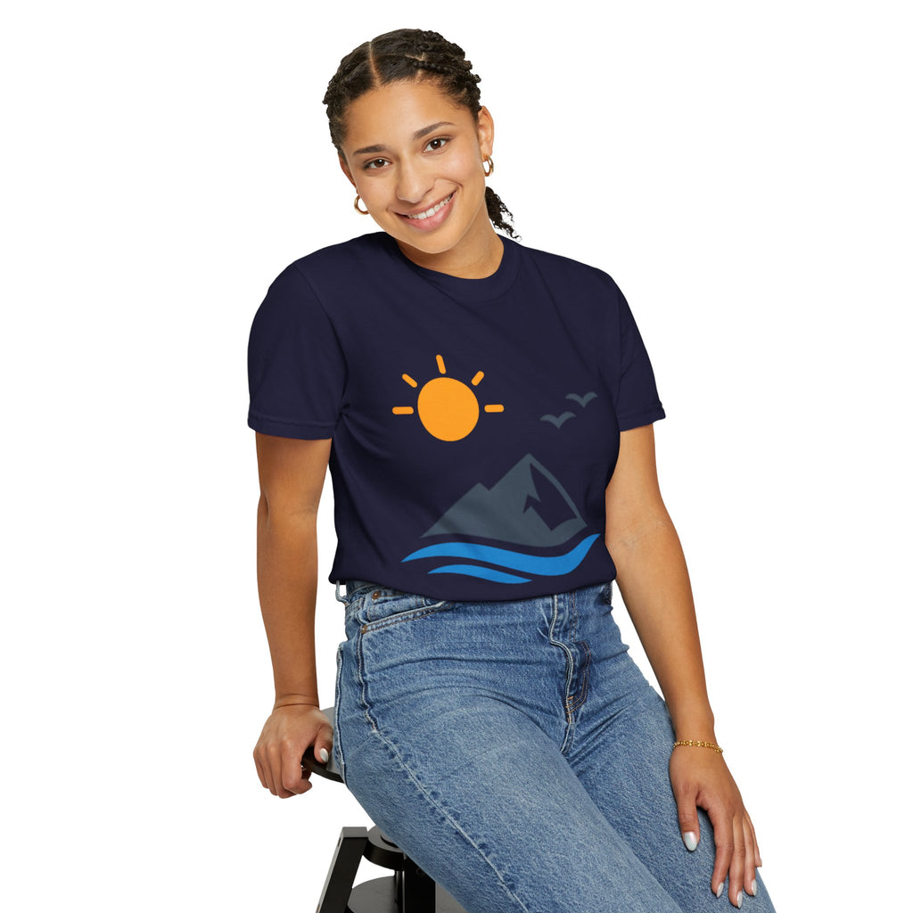 Mountain Sunrise T-Shirt — Scenic Outdoor Graphic Tee
