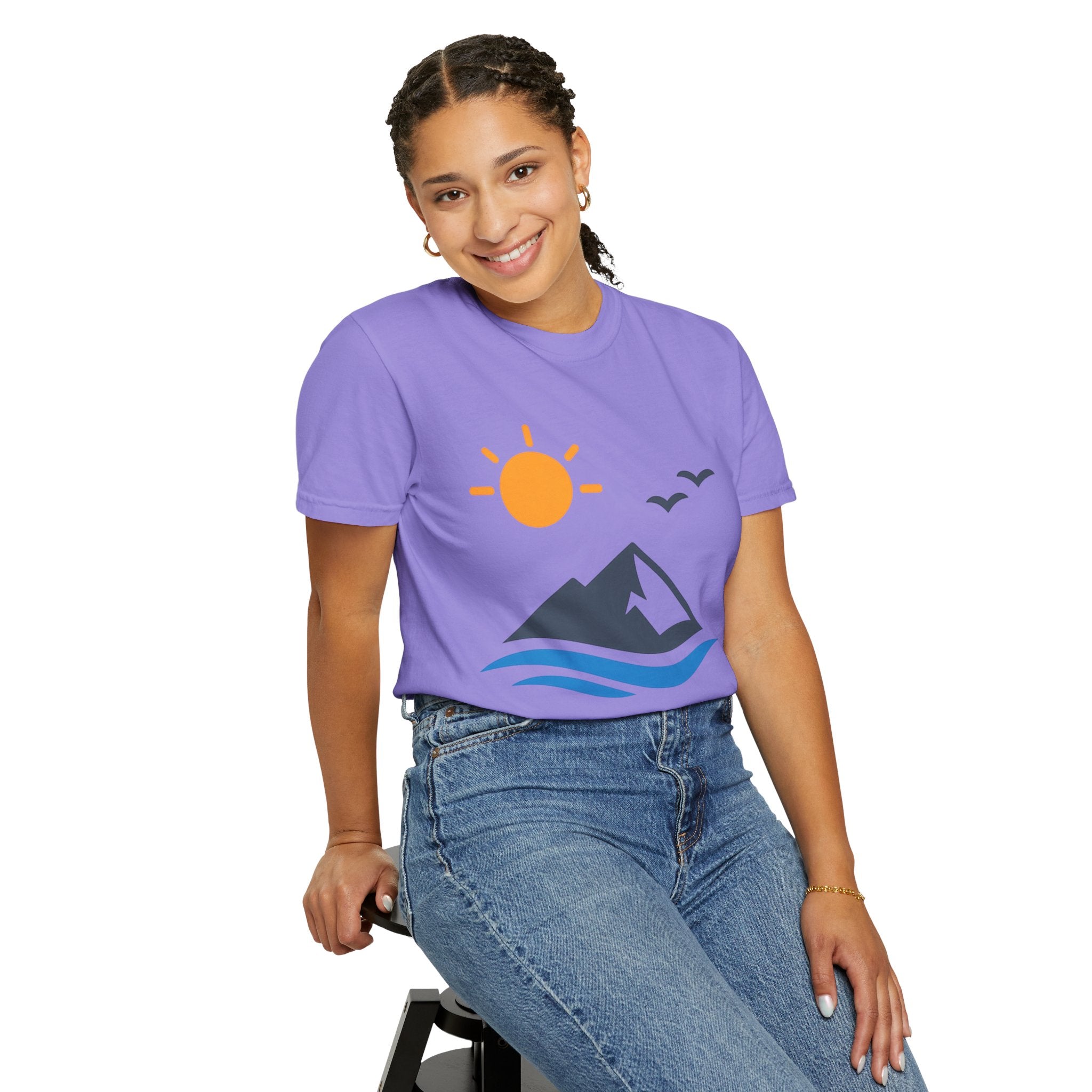Mountain Sunrise T-Shirt — Scenic Outdoor Graphic Tee