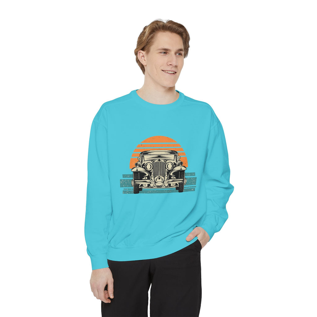 Vintage Car Sunset Sweatshirt