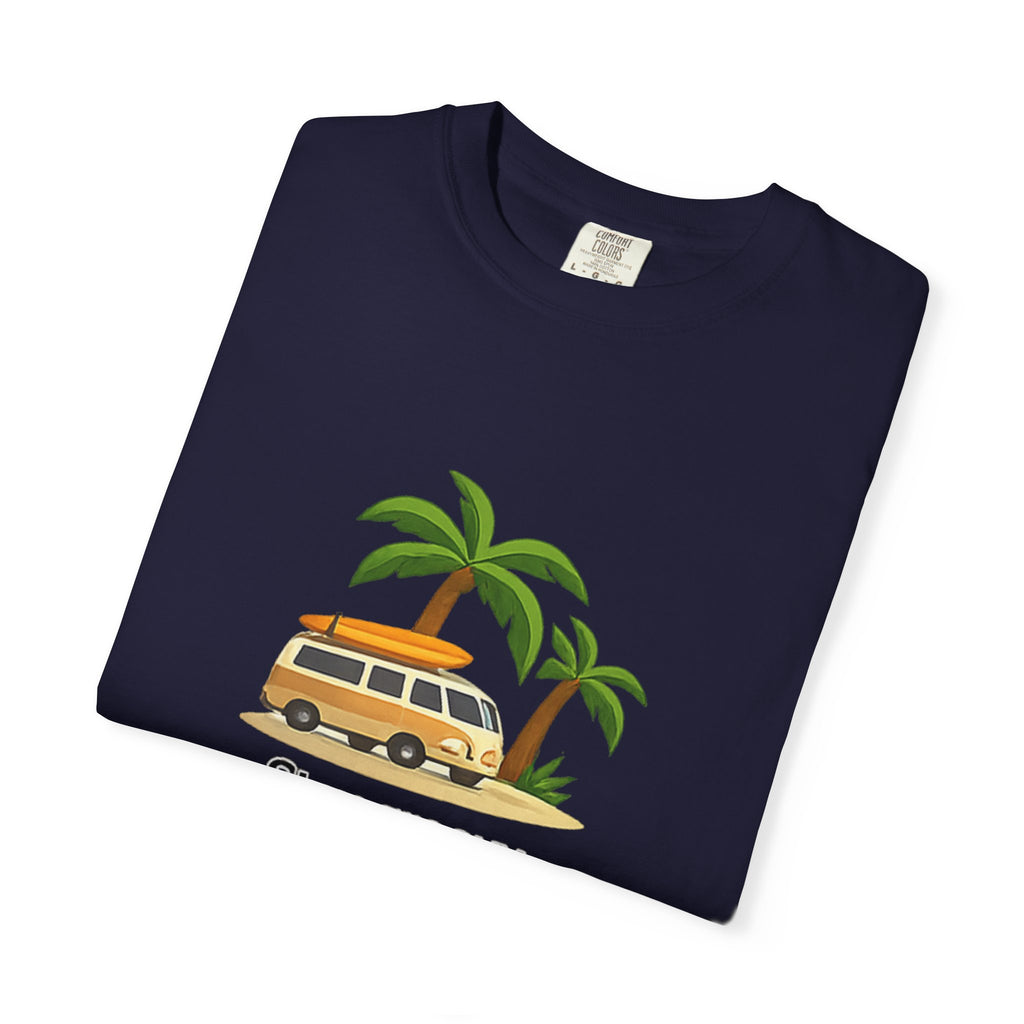 Vintage Surf Van T-Shirt – "Stay Groovy" Retro Beach Tee