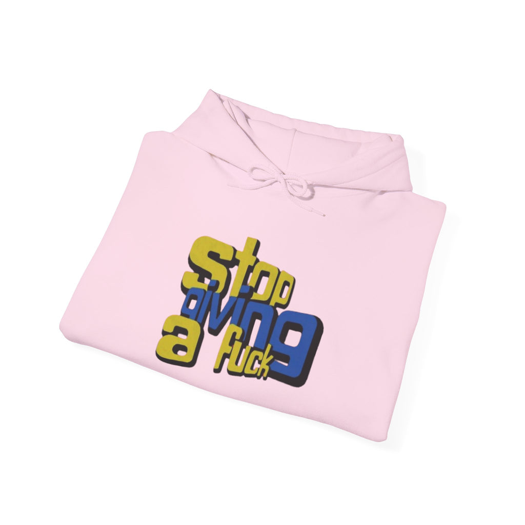 Hoodie — "Stop Giving a F*ck" Bold Retro Graphic Hoodie