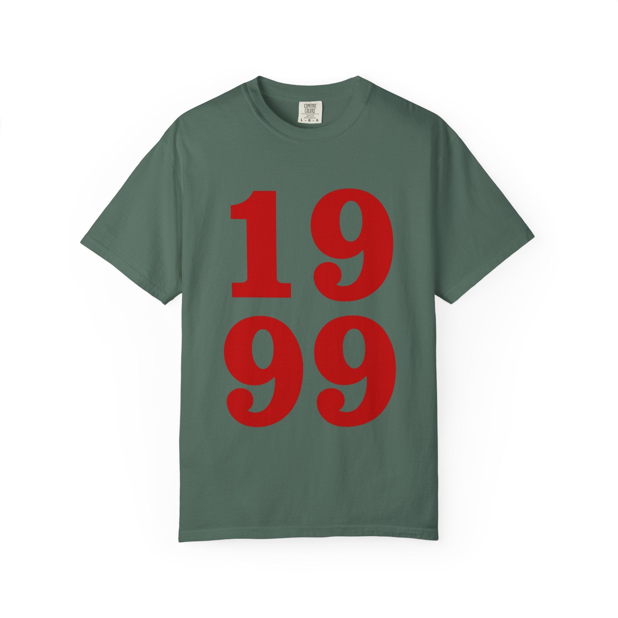 1999 Retro Number T-Shirt — Vintage Birth Year Tee
