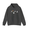 Pandas on a Line Hoodie — Cute Cartoon Pandas Holding Flower Pullover