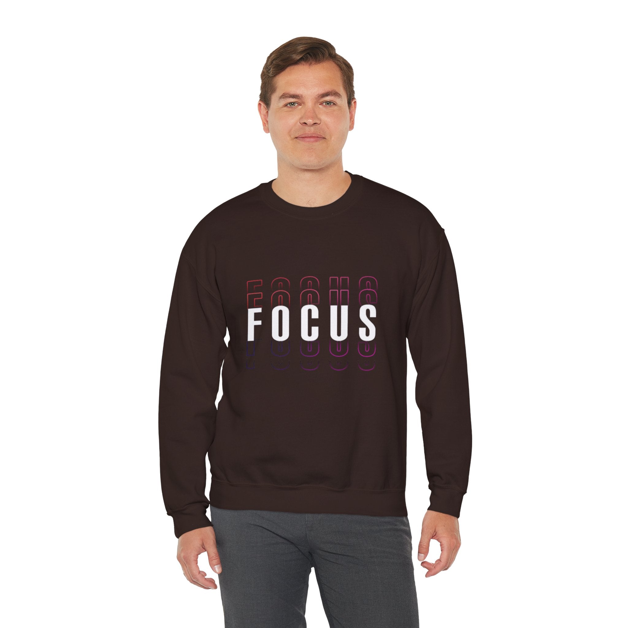 Focus Crewneck Sweatshirt — Motivational Casual Pullover