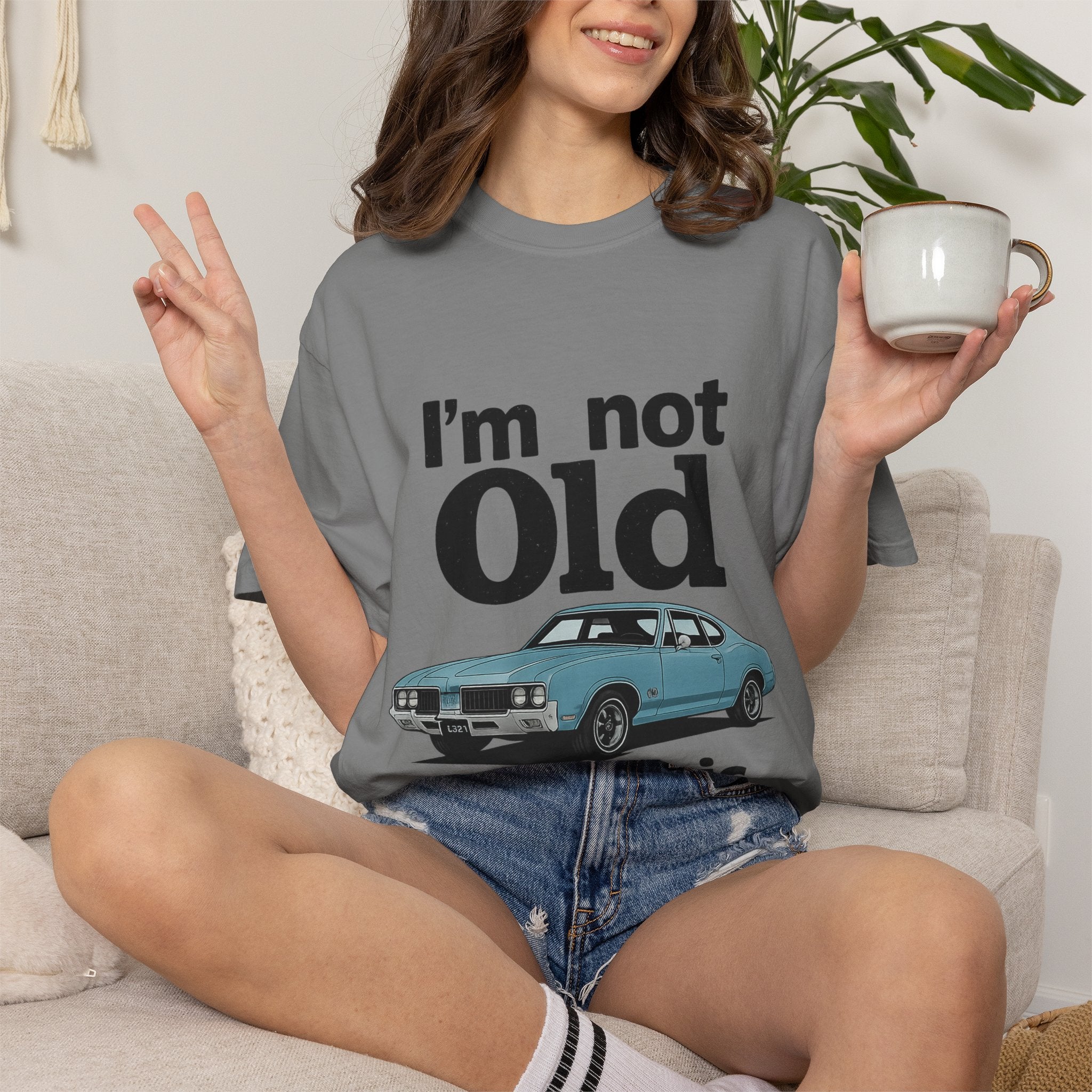 Classic Car T-Shirt — "I'm Not Old I'm Classic" Vintage Auto Tee