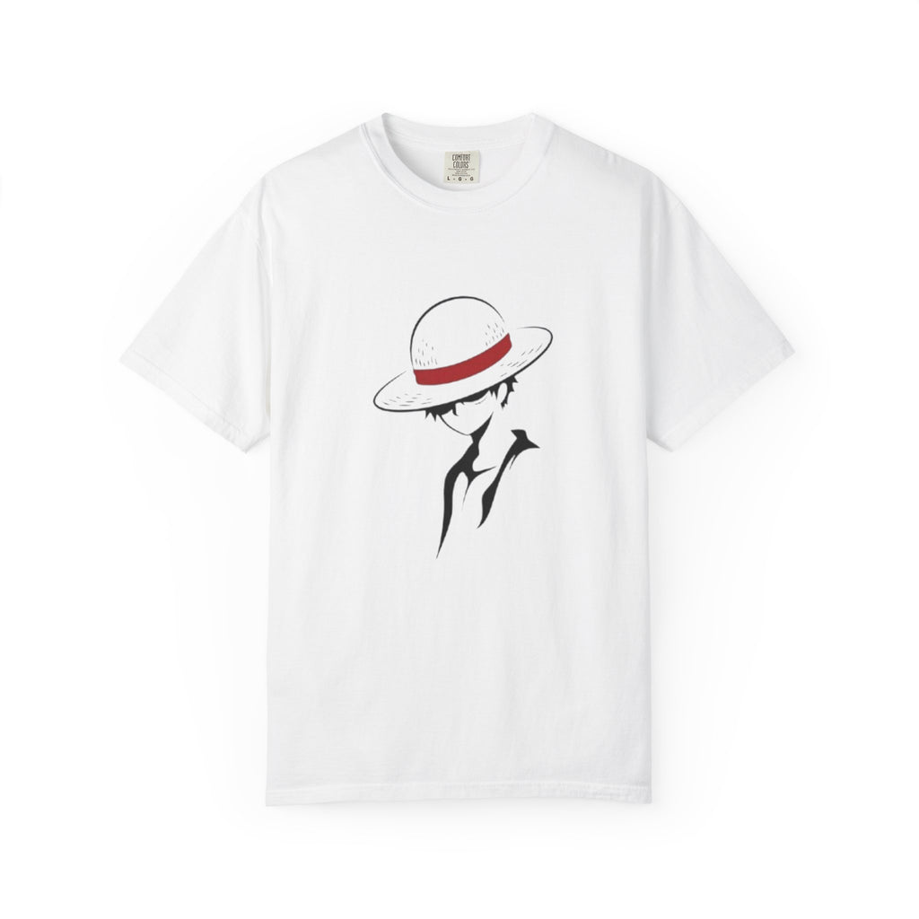 Minimal Straw Hat Silhouette T-Shirt