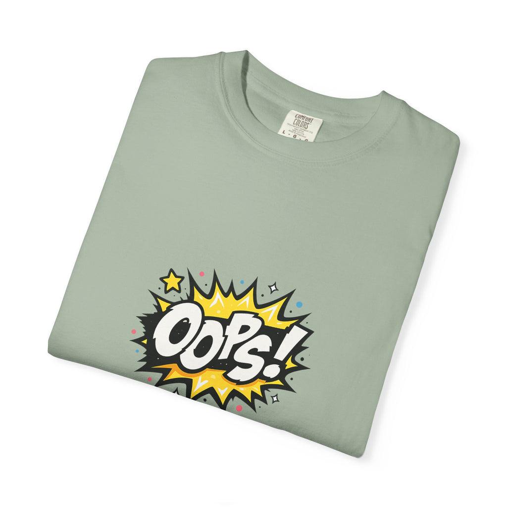Oops! Comic Graphic T-Shirt — Retro Pop Art Tee