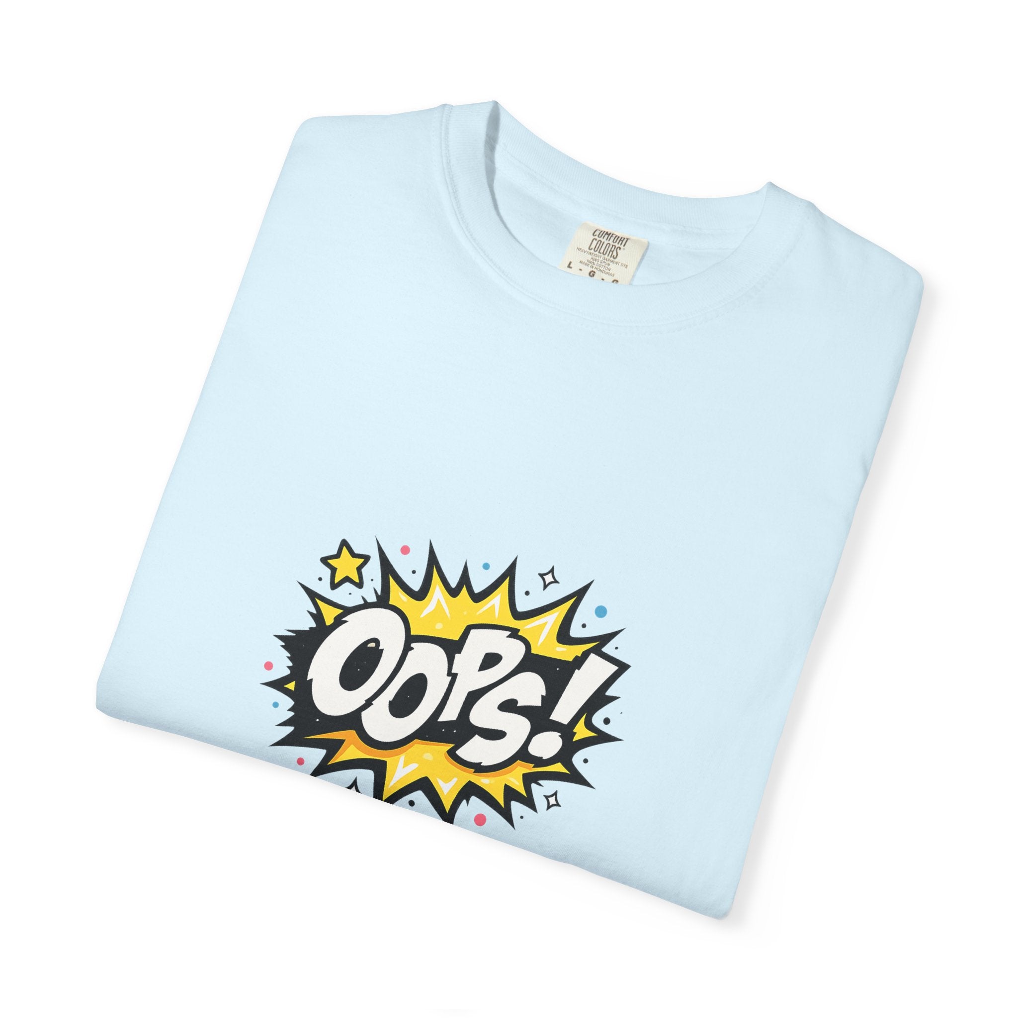Oops! Comic Graphic T-Shirt — Retro Pop Art Tee