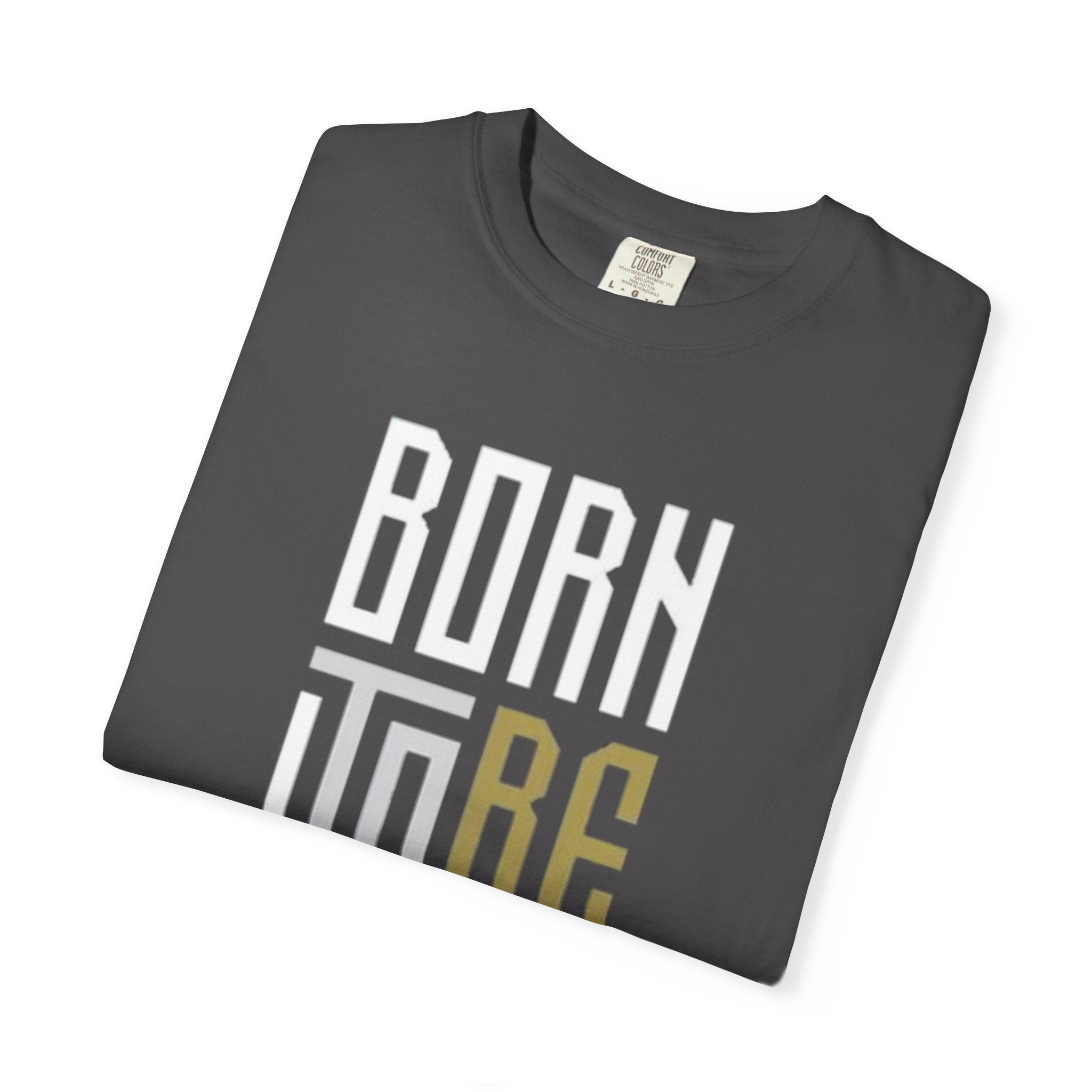 T-Shirt — "Born To Be Untile" Bold Vertical Typography Tee