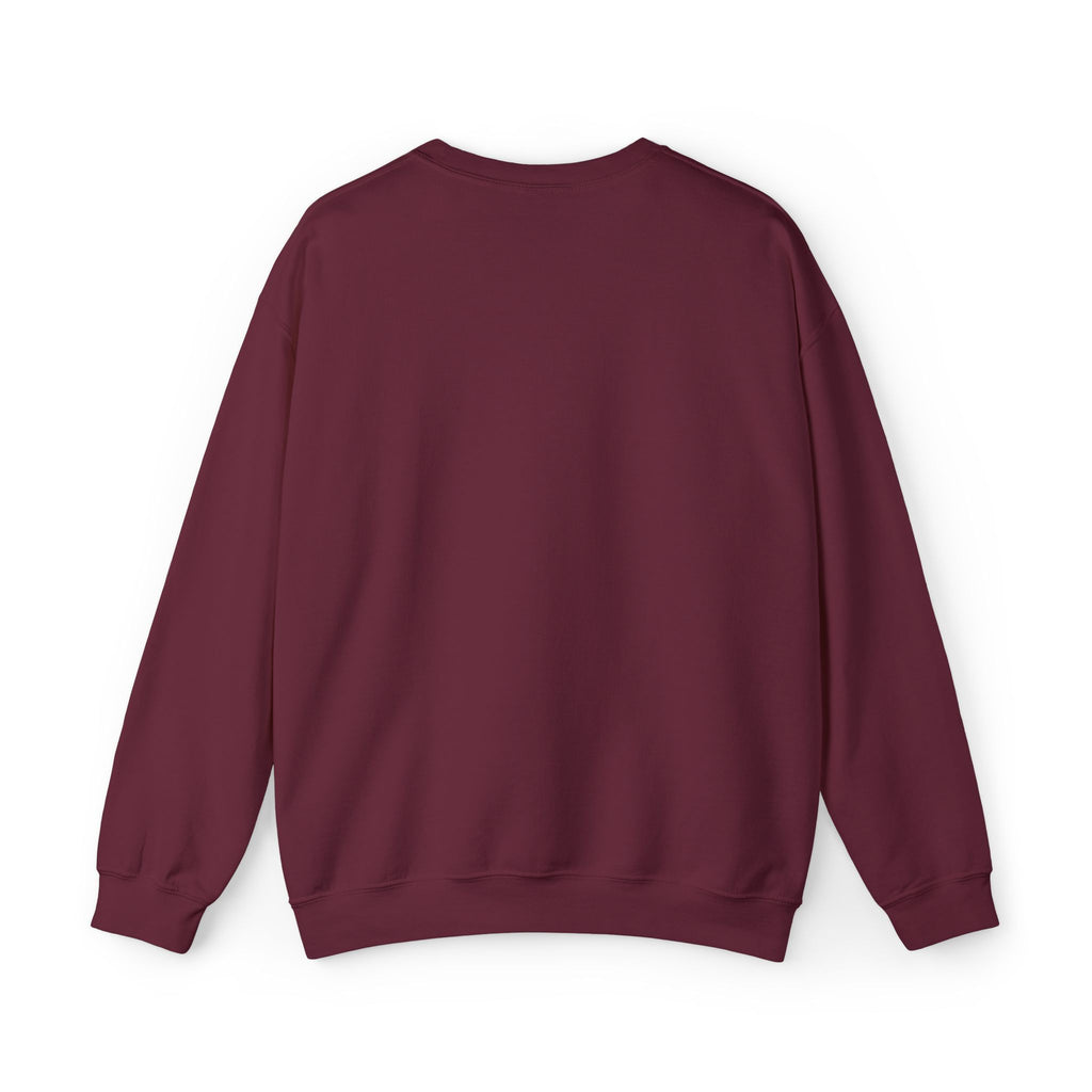 Live In The Moment Crewneck Sweatshirt — Minimal Clock Graphic Embroidered