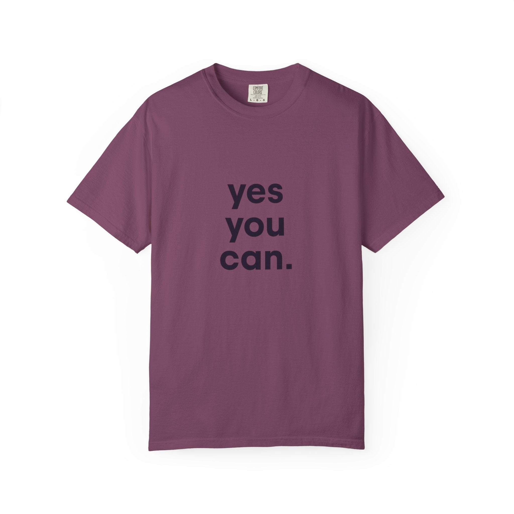 Yes You Can T-Shirt — Minimal Motivational Tee