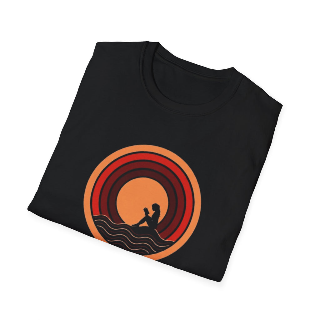 Sunset Surf T-Shirt — Retro Waves "Saltwater & Soul" Graphic Tee