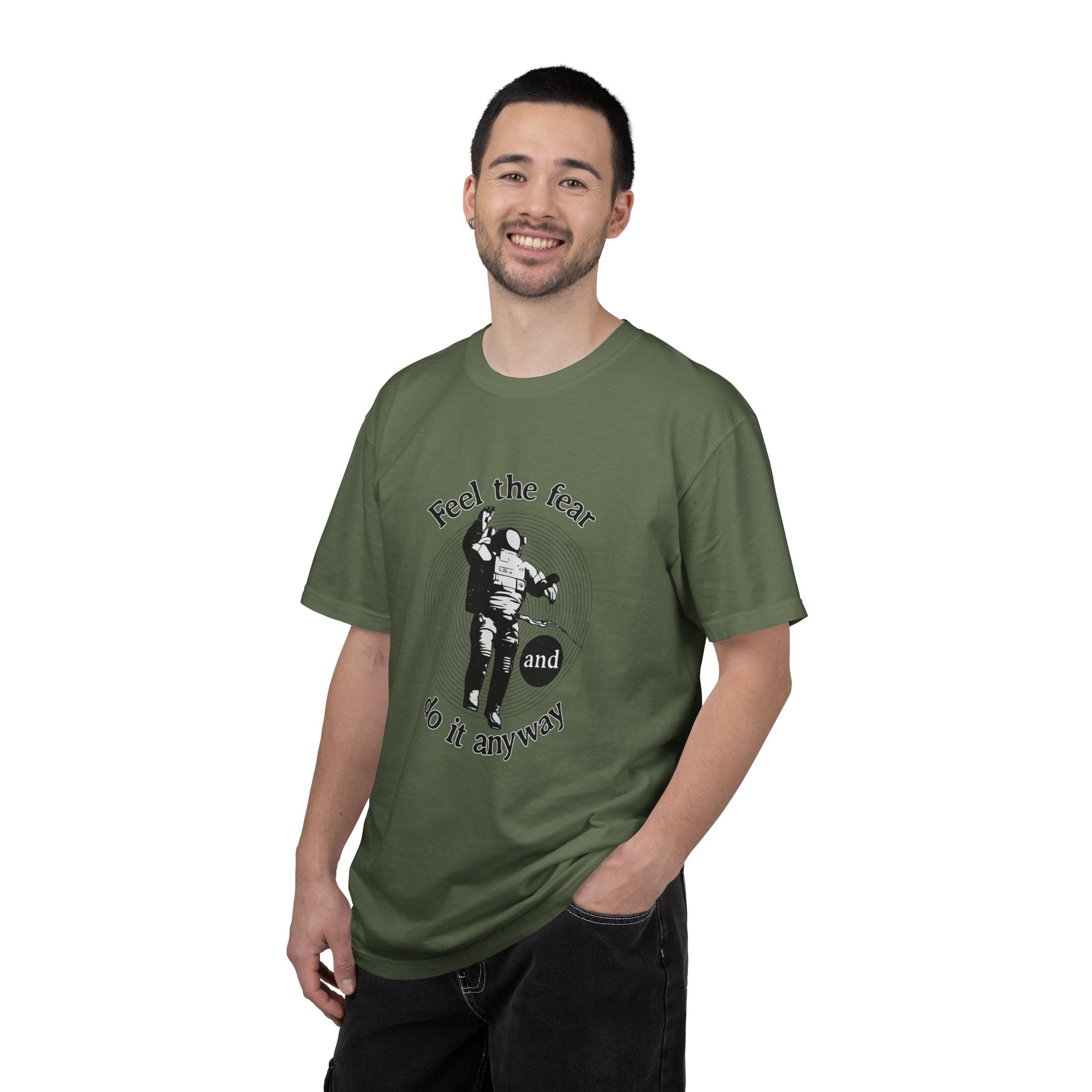 Astronaut 'Feel the Fear and Do It Anyway' Graphic T‑Shirt