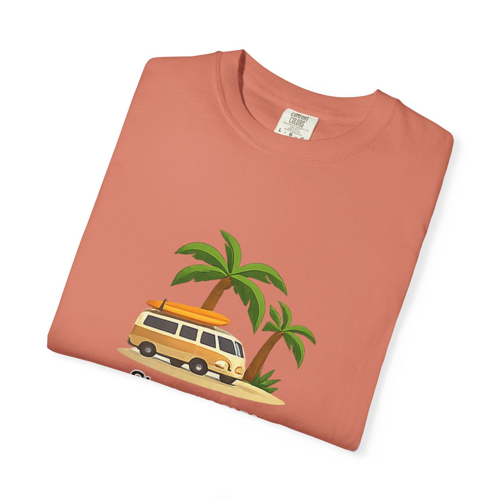 Vintage Surf Van T-Shirt – "Stay Groovy" Retro Beach Tee