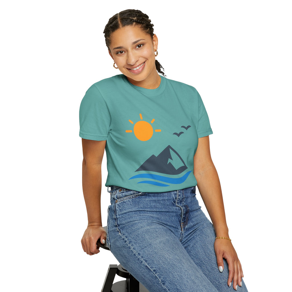 Mountain Sunrise T-Shirt — Scenic Outdoor Graphic Tee