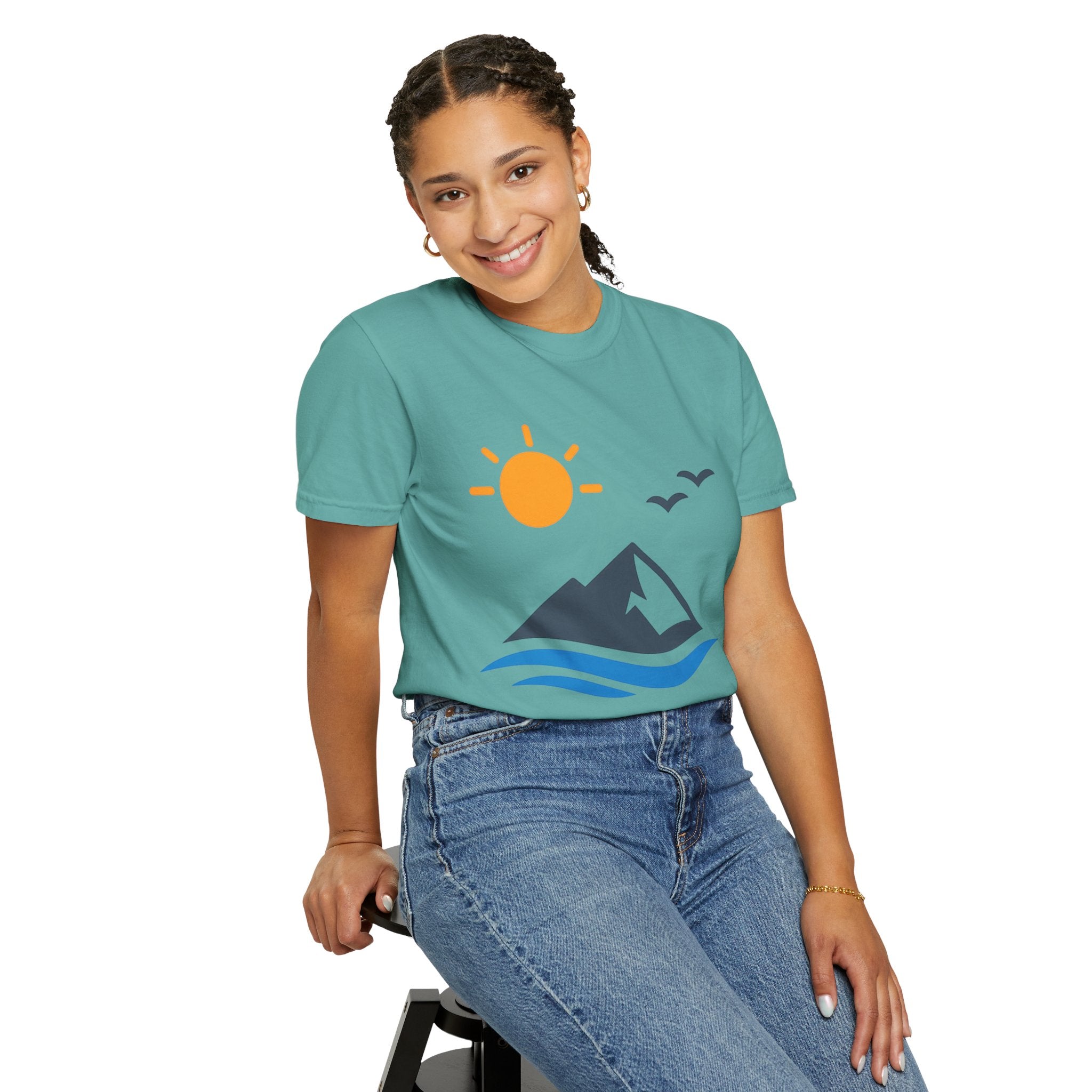 Mountain Sunrise T-Shirt — Scenic Outdoor Graphic Tee