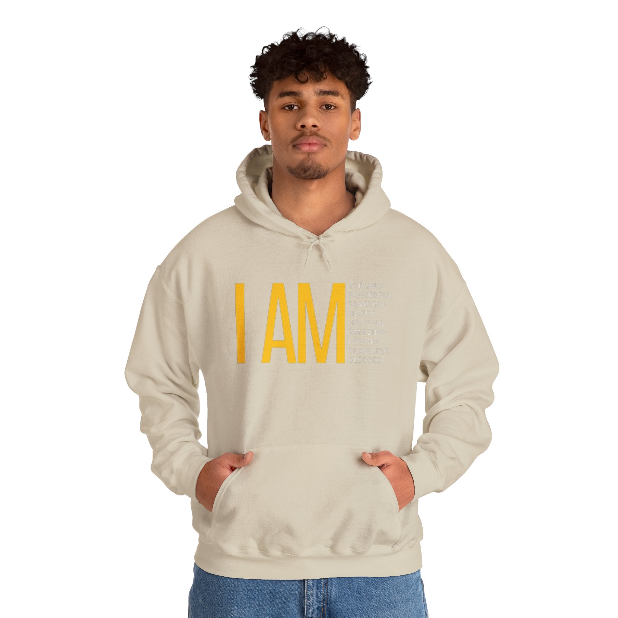 I AM Affirmation Hoodie — Inspirational Self-Love Sweatshirt