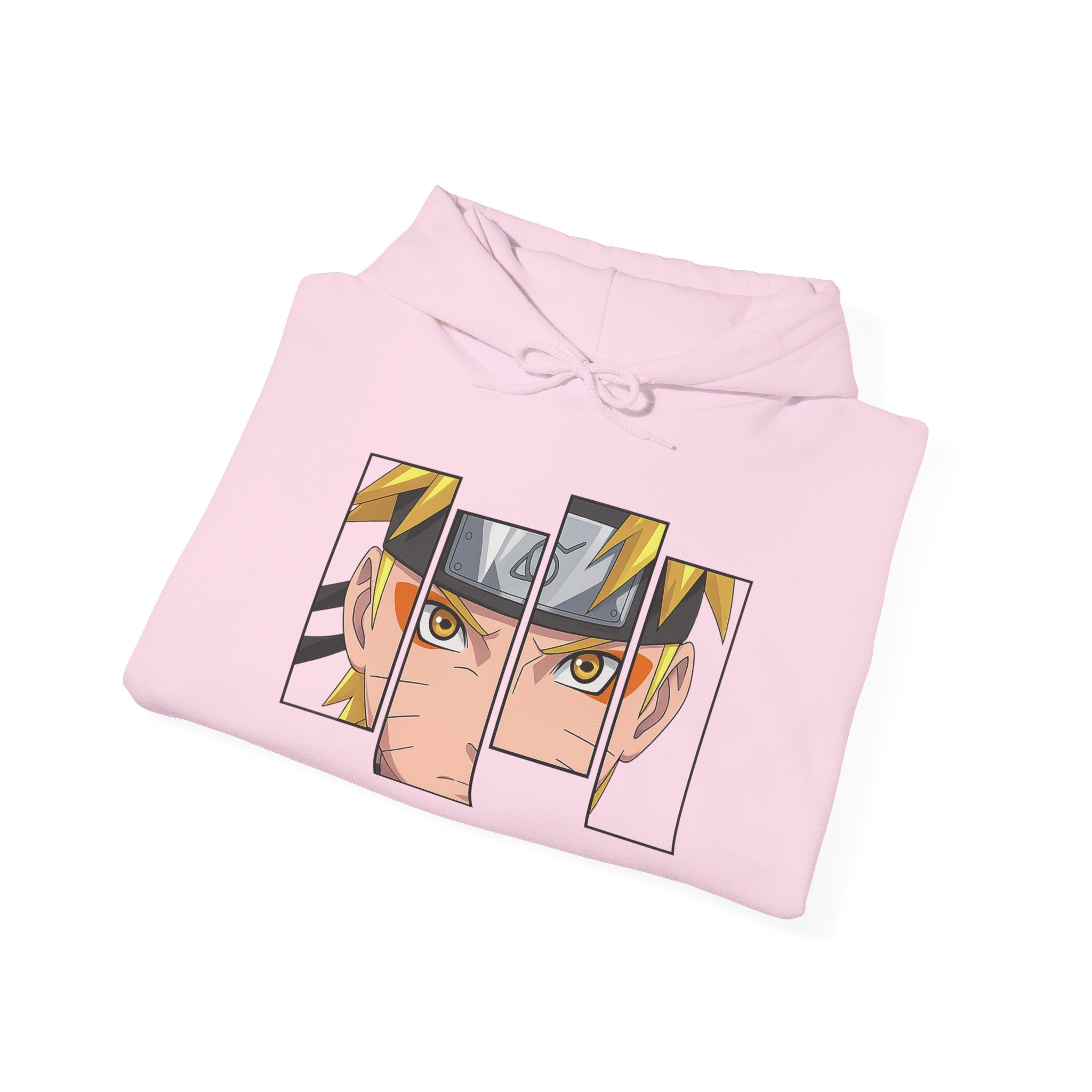 Anime Eyes Split-Panel Hoodie