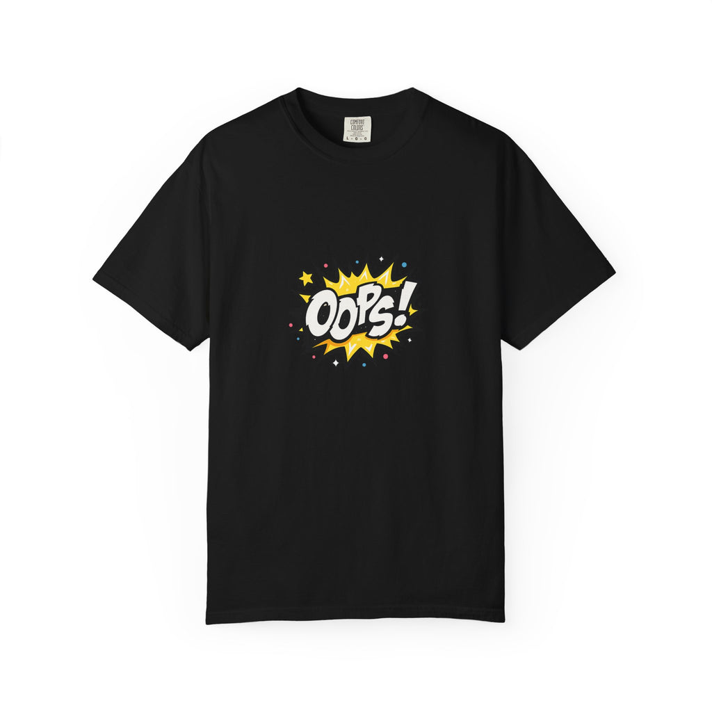 Oops! Comic Graphic T-Shirt — Retro Pop Art Tee