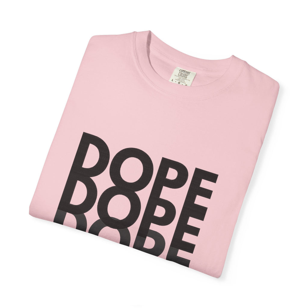 Dope Repeat Graphic T-Shirt — Retro Stacked Typography Tee