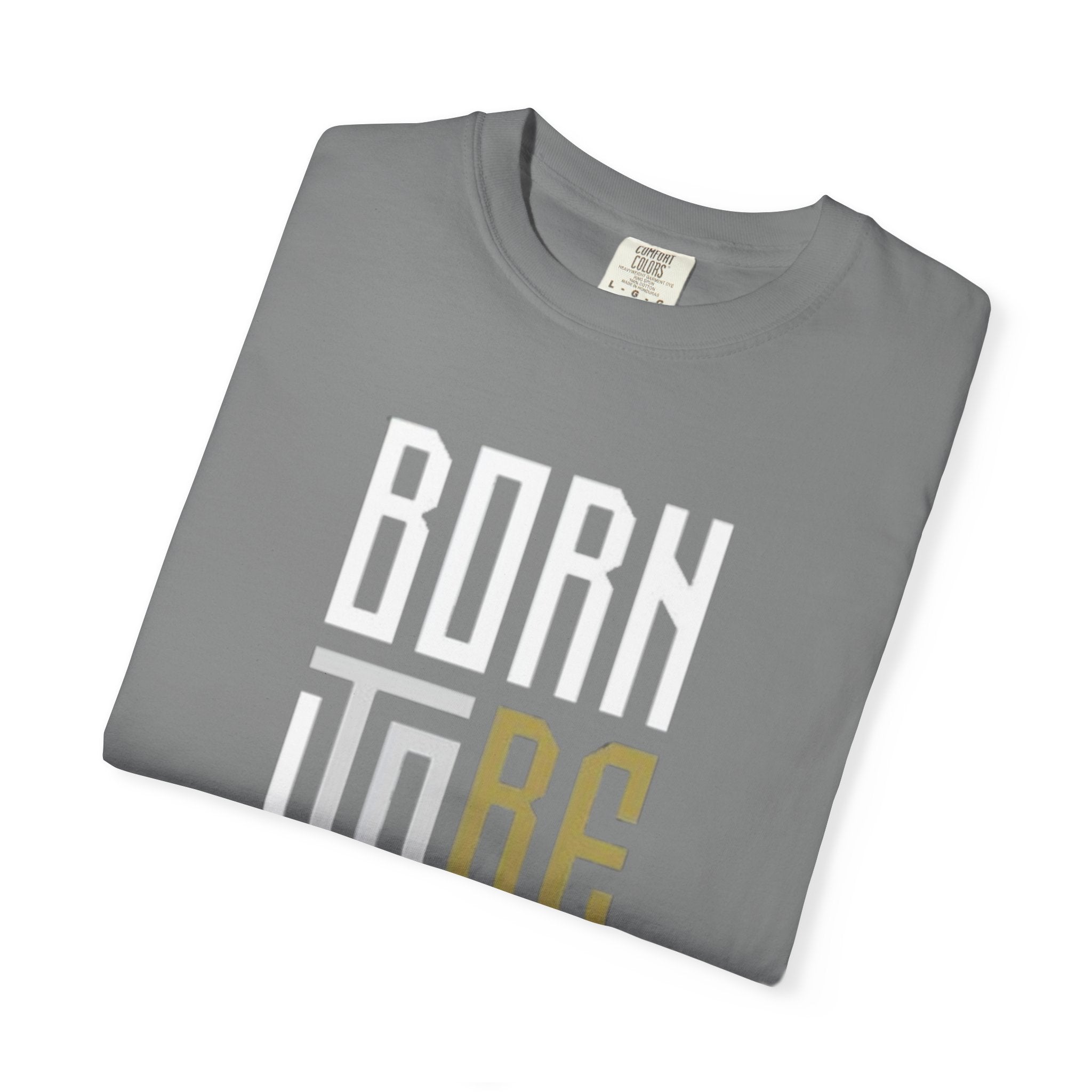 T-Shirt — "Born To Be Untile" Bold Vertical Typography Tee