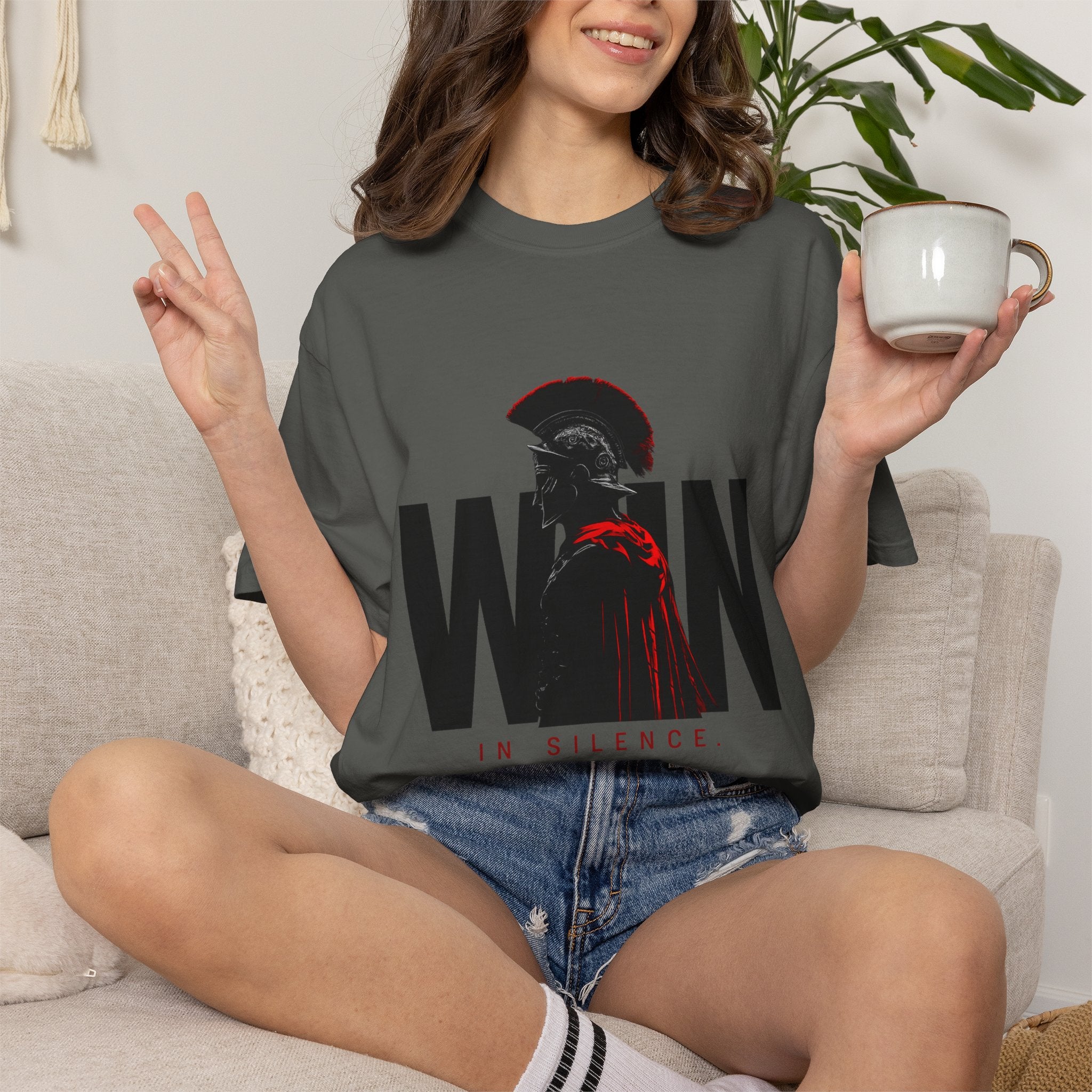 Spartan 'Win in Silence' Graphic T-Shirt