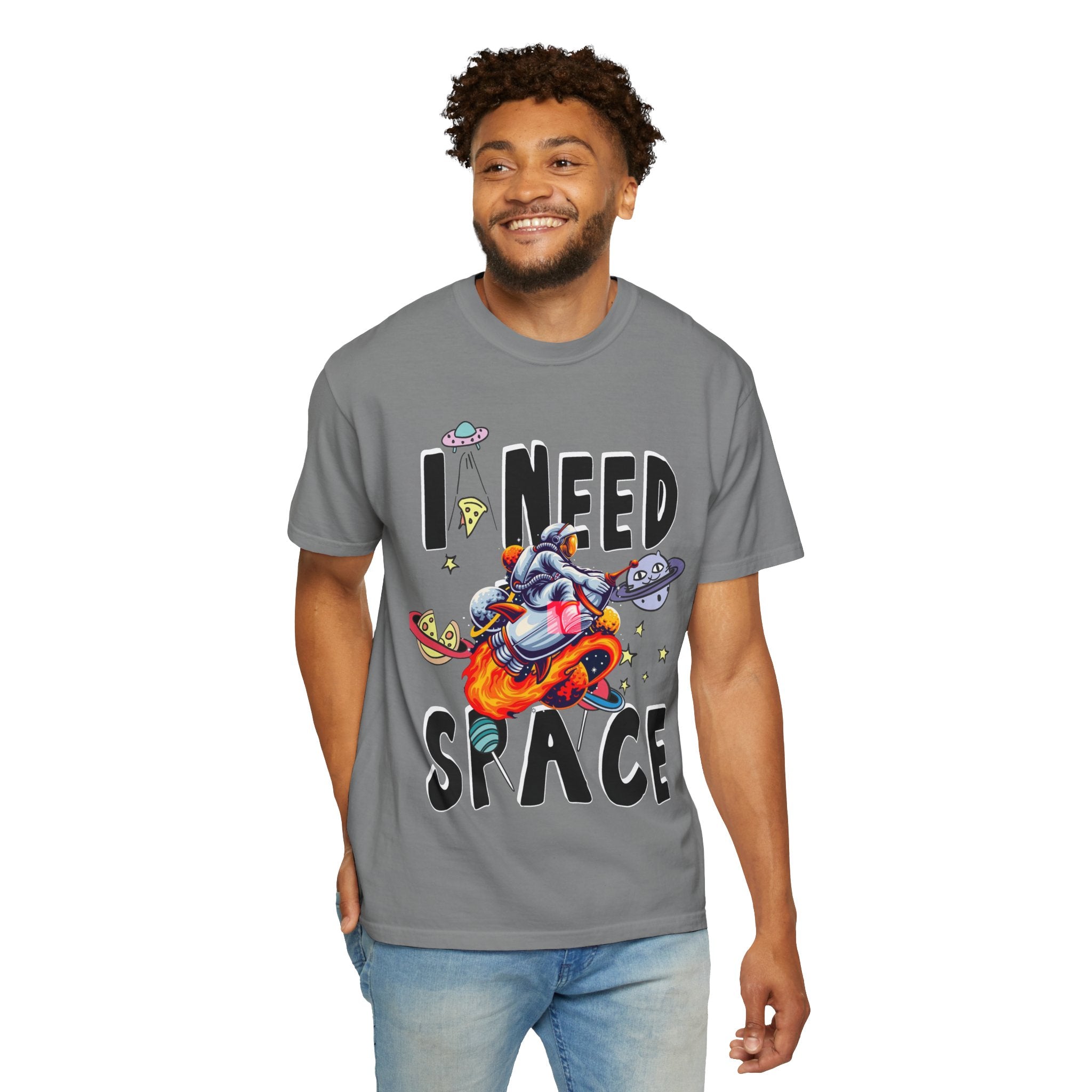 I Need Space T-Shirt — Funny Space Cartoon Astronaut Tee