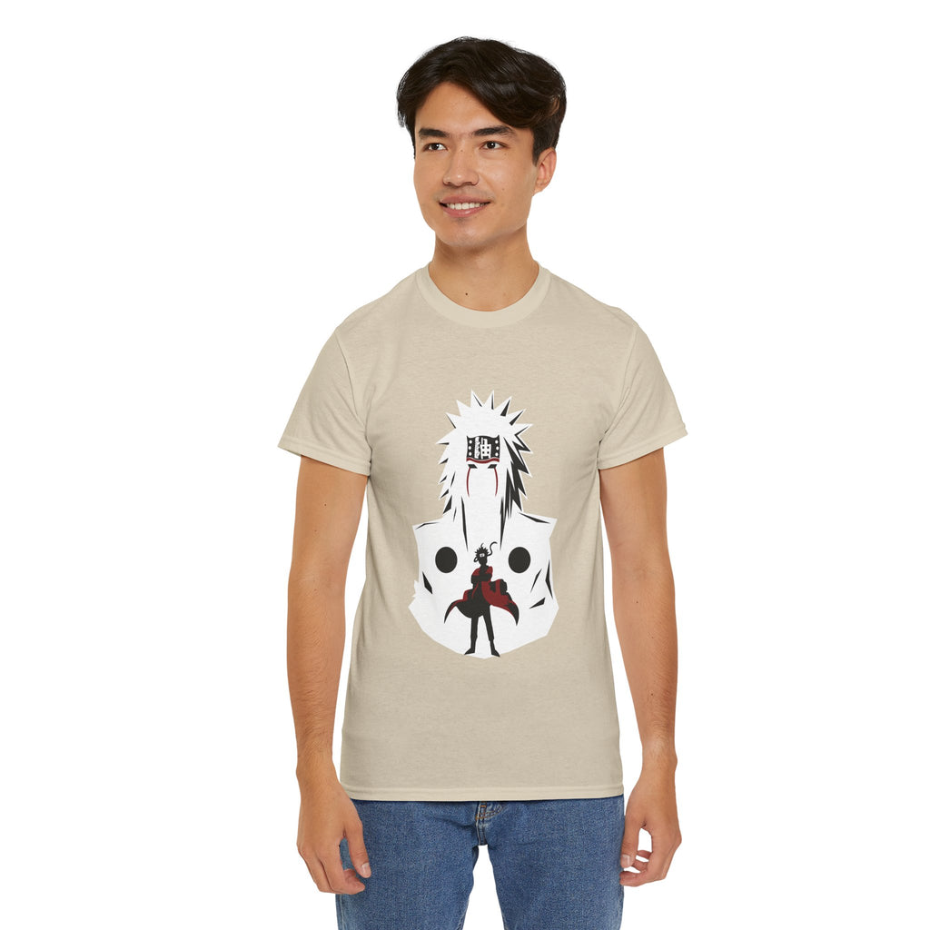 Anime Shadow Warrior T-Shirt — Silhouette Battle Graphic Tee