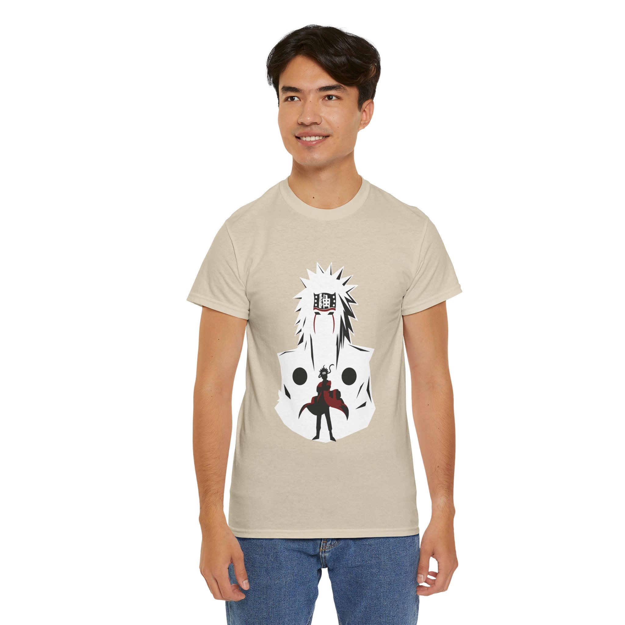 Anime Shadow Warrior T-Shirt — Silhouette Battle Graphic Tee