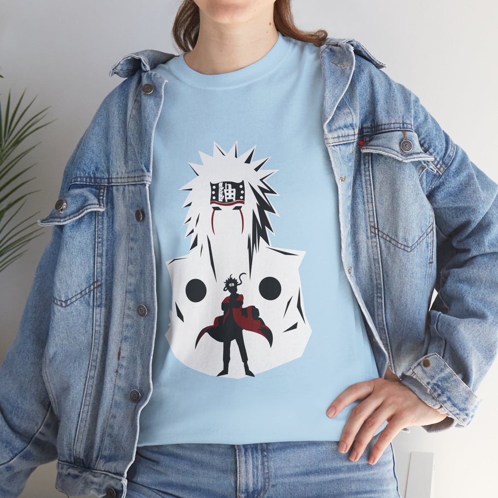 Anime Shadow Warrior T-Shirt — Silhouette Battle Graphic Tee
