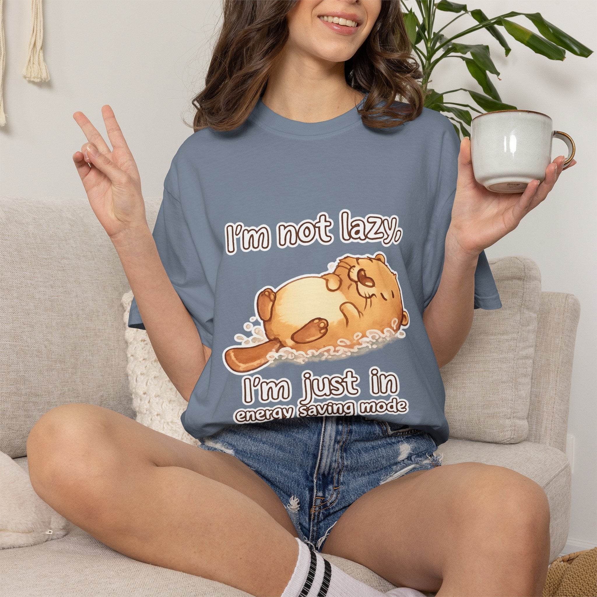 Funny 'I'm Not Lazy, I'm in Energy Saving Mode' T-Shirt