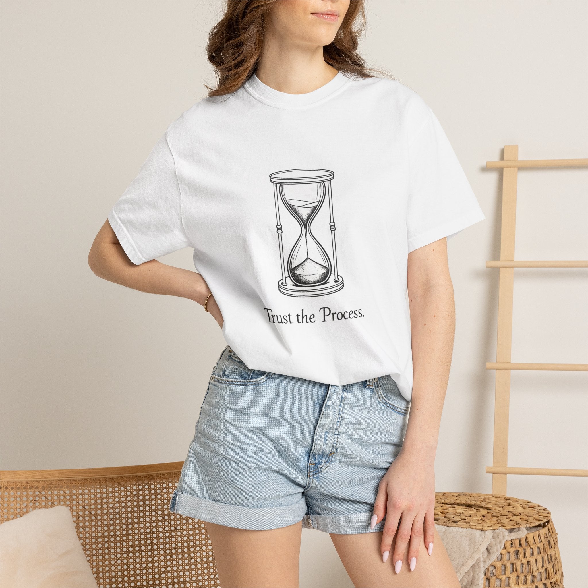 Trust the Process T-Shirt — Hourglass Graphic Inspirational Tee
