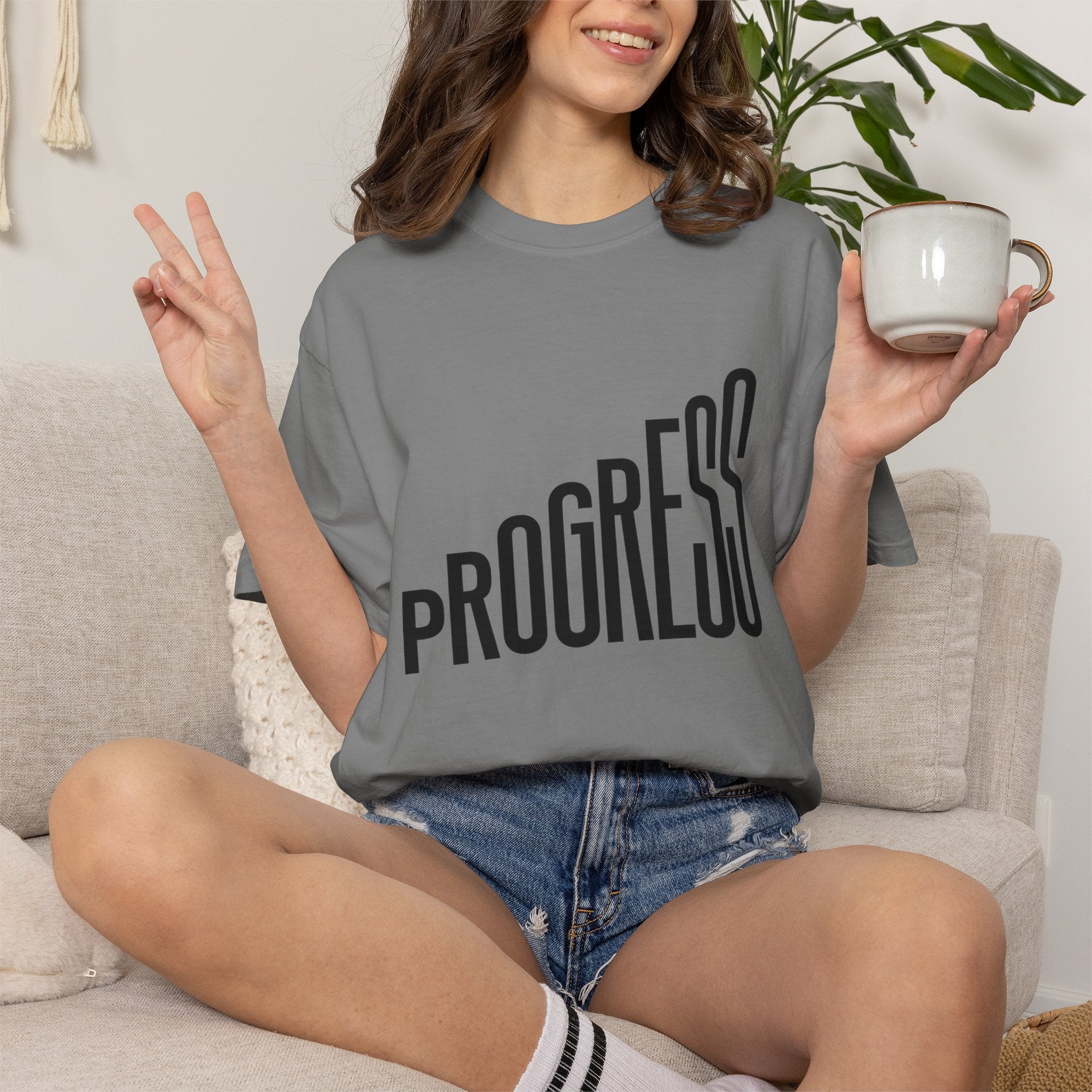 Progress Graphic T-Shirt — Modern Motivational Tee