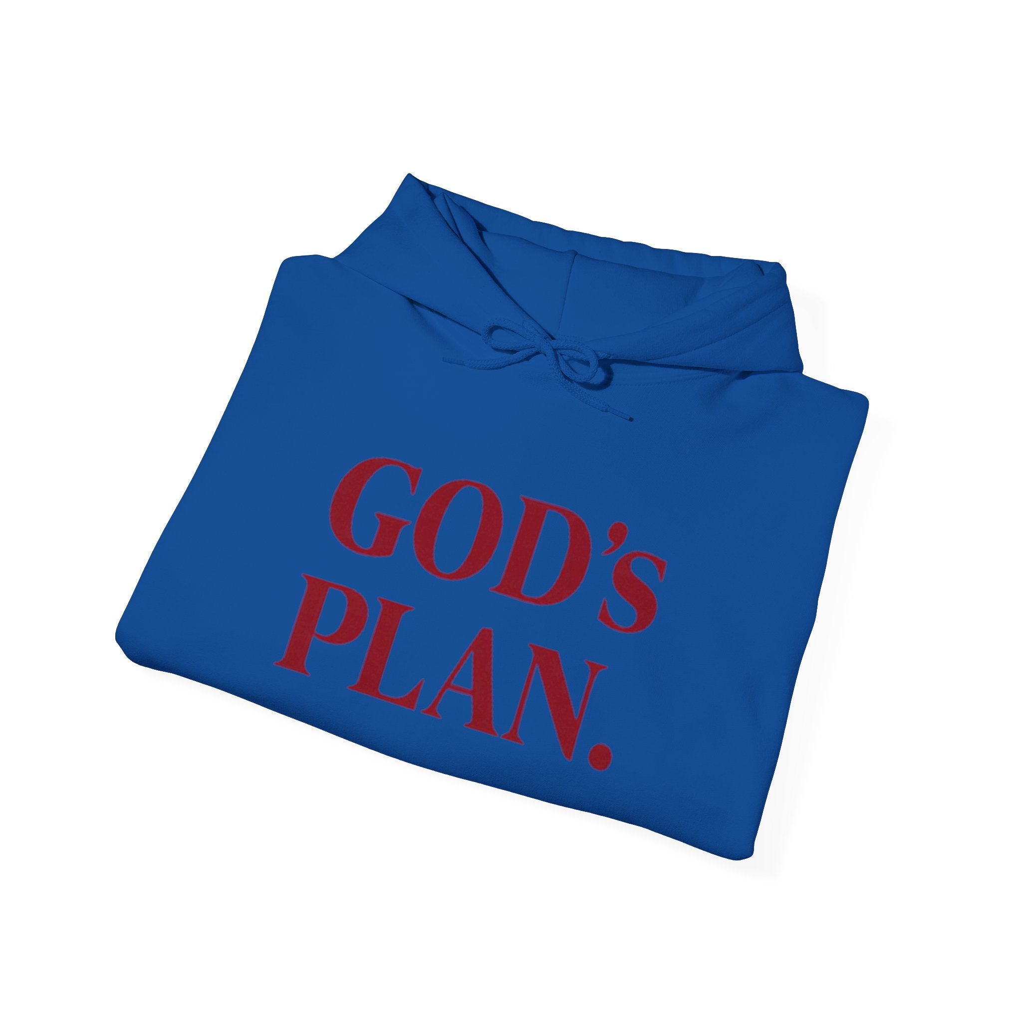 God's Plan Hoodie — Faith-Inspired White Pullover